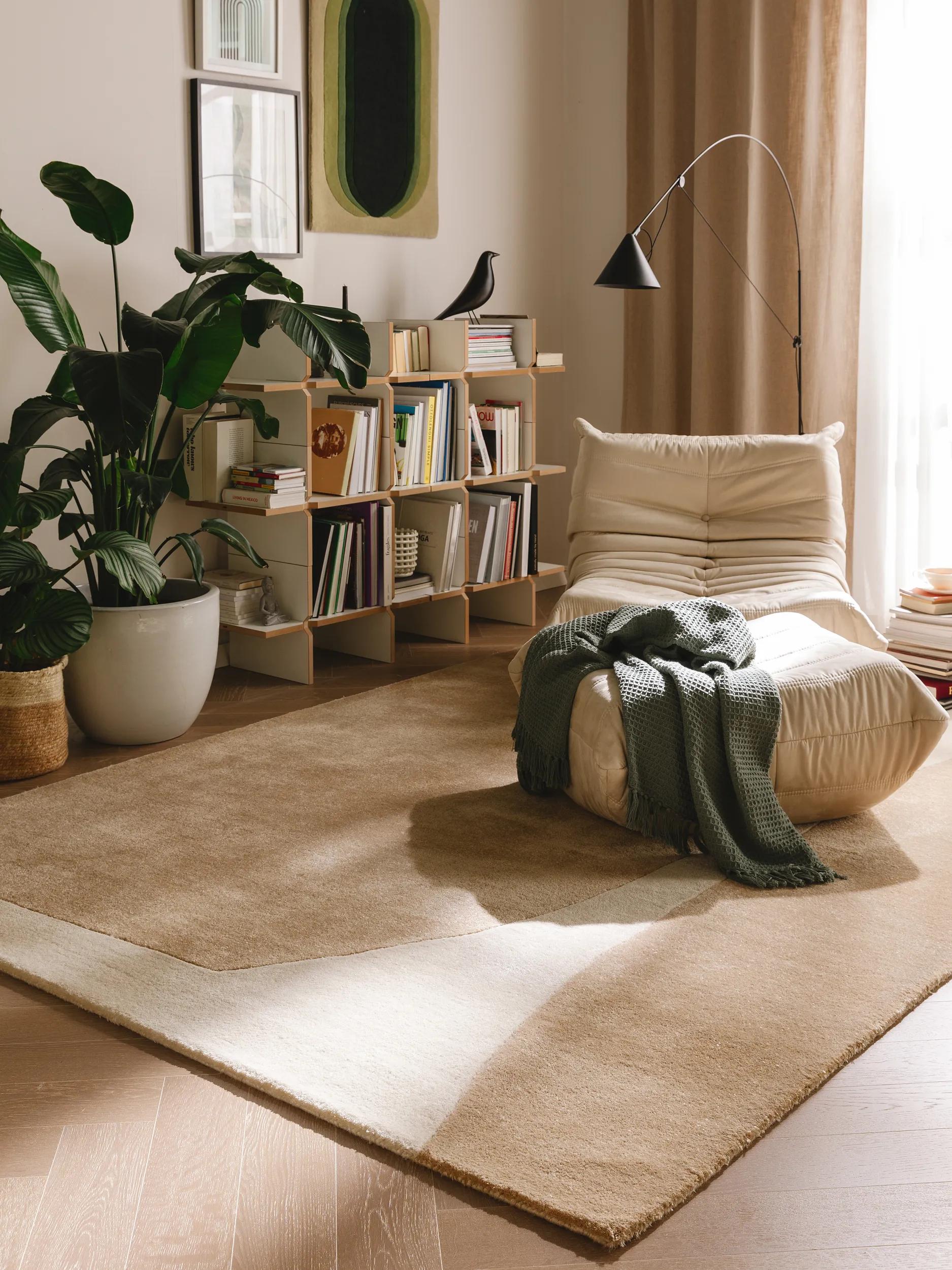 Rug made from recycled material Smilla Beige