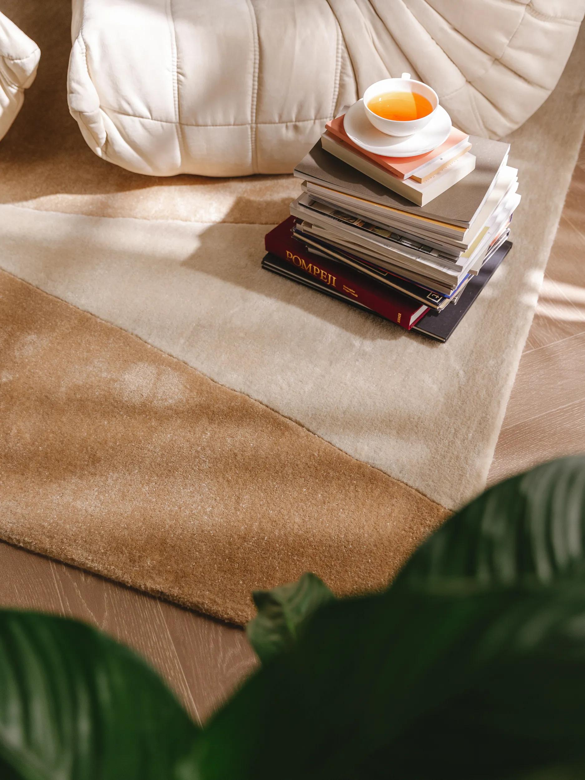 Rug made from recycled material Smilla Beige