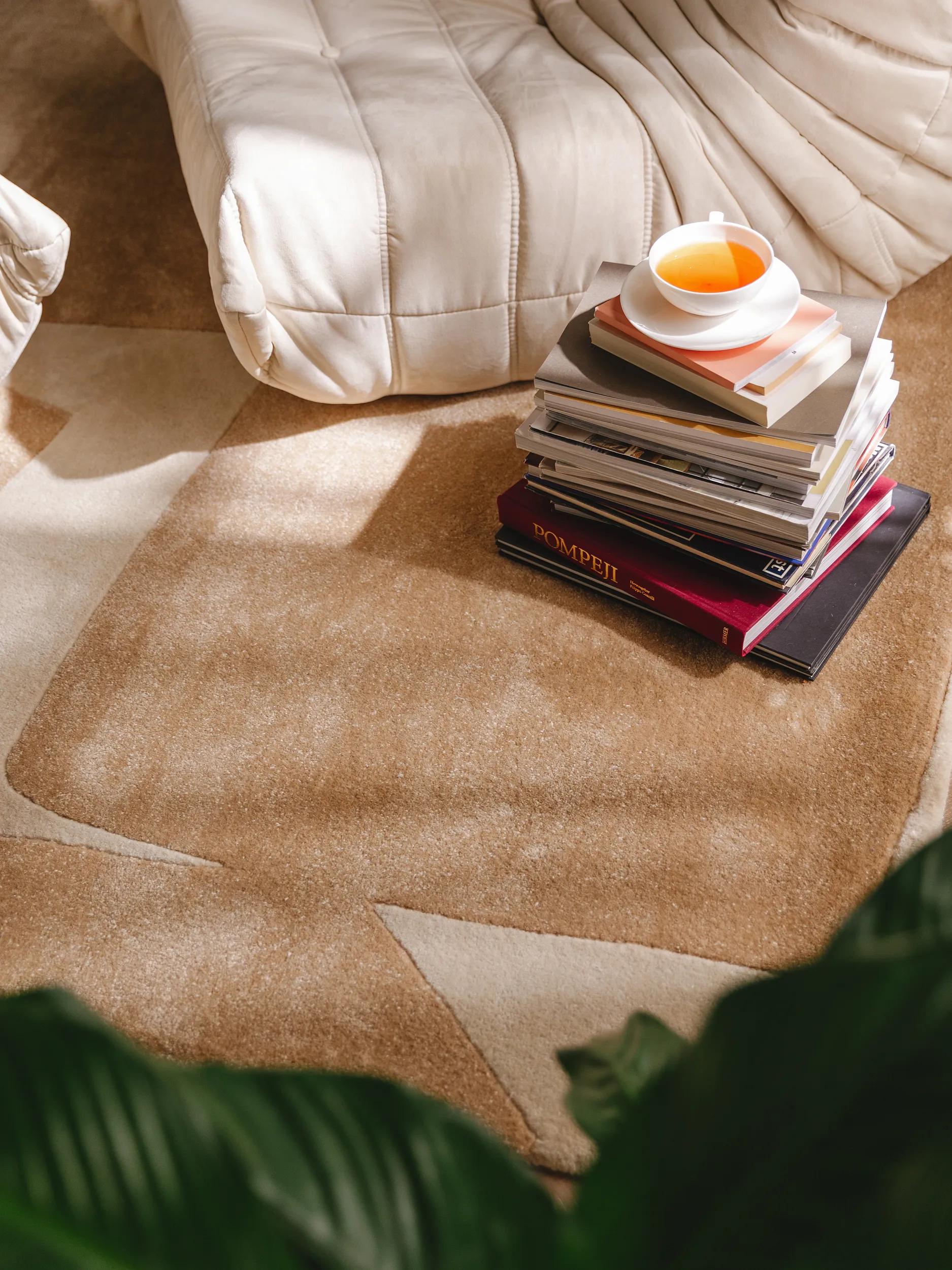 Rug made from recycled material Smilla Beige