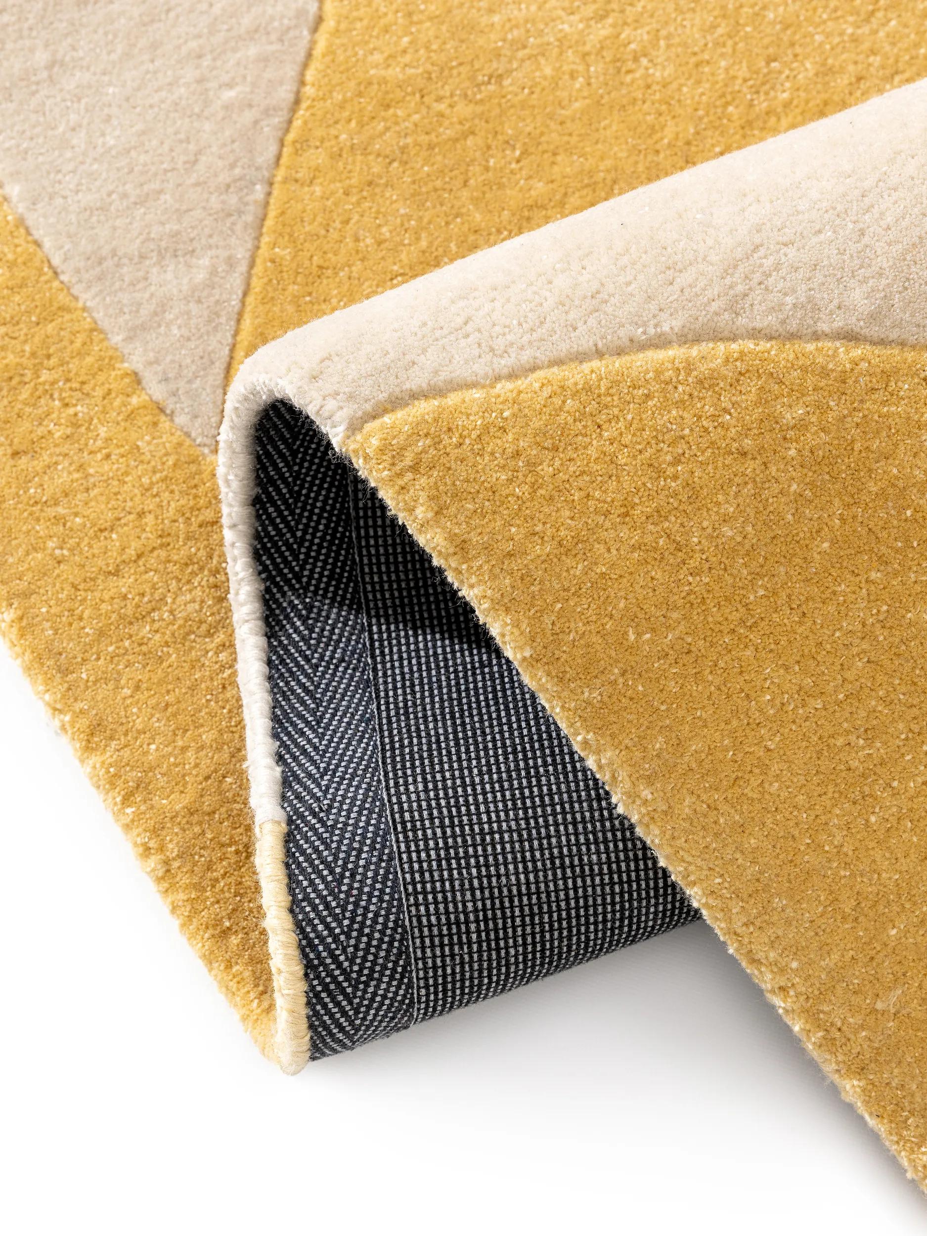 Rug made from recycled material Smilla Yellow