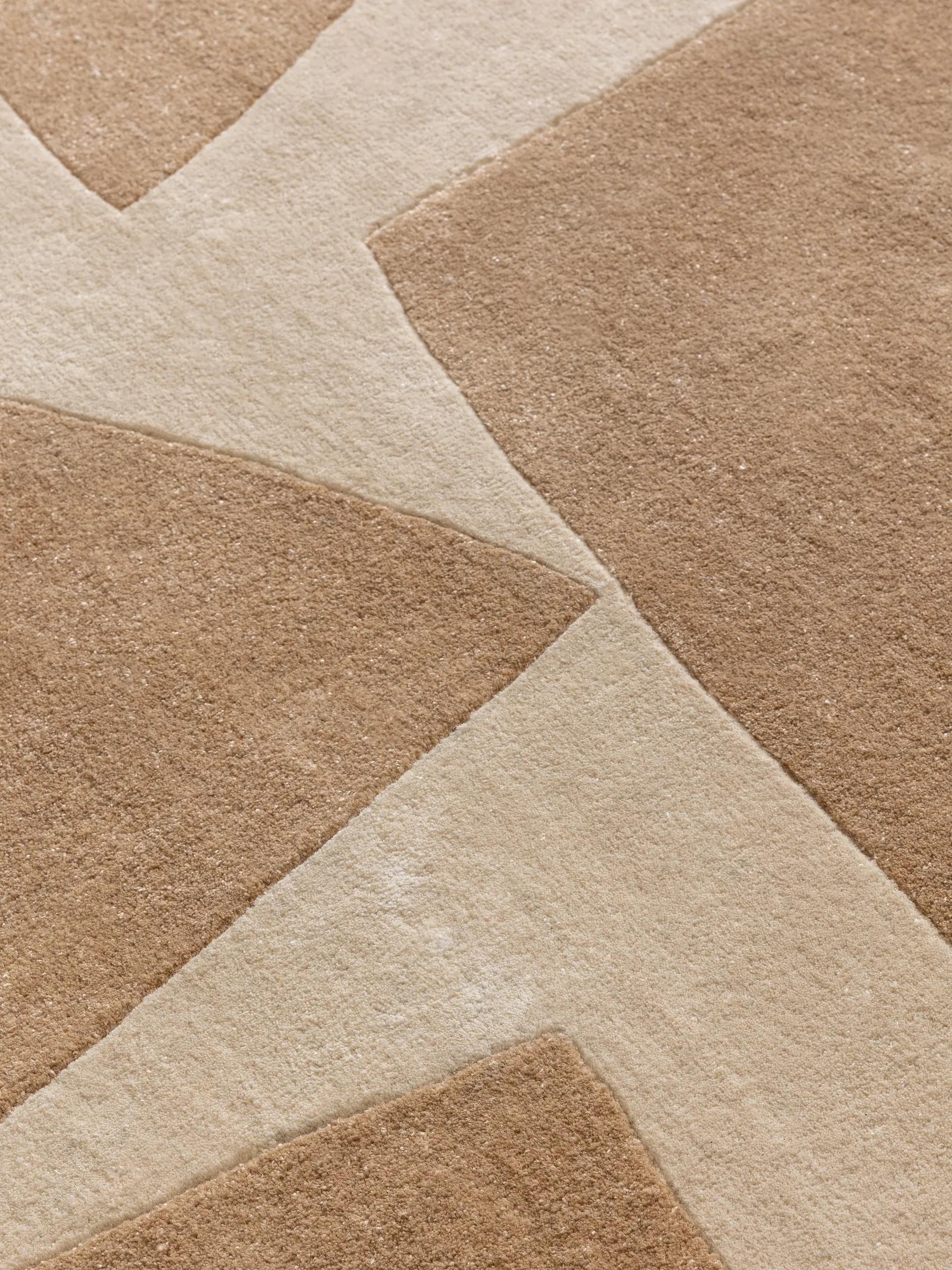 Rug made from recycled material Smilla Beige