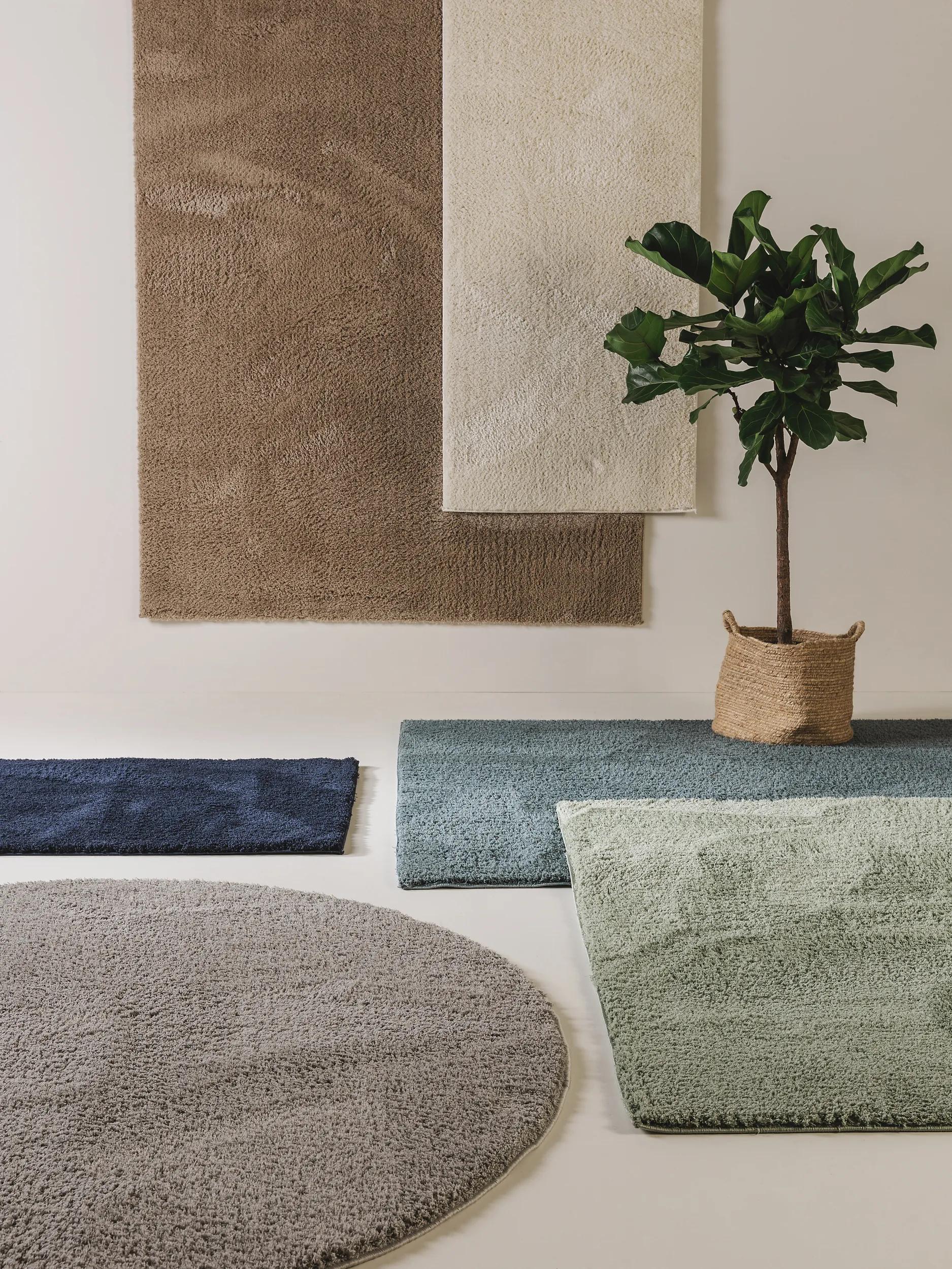 Shaggy rug Soda Blue