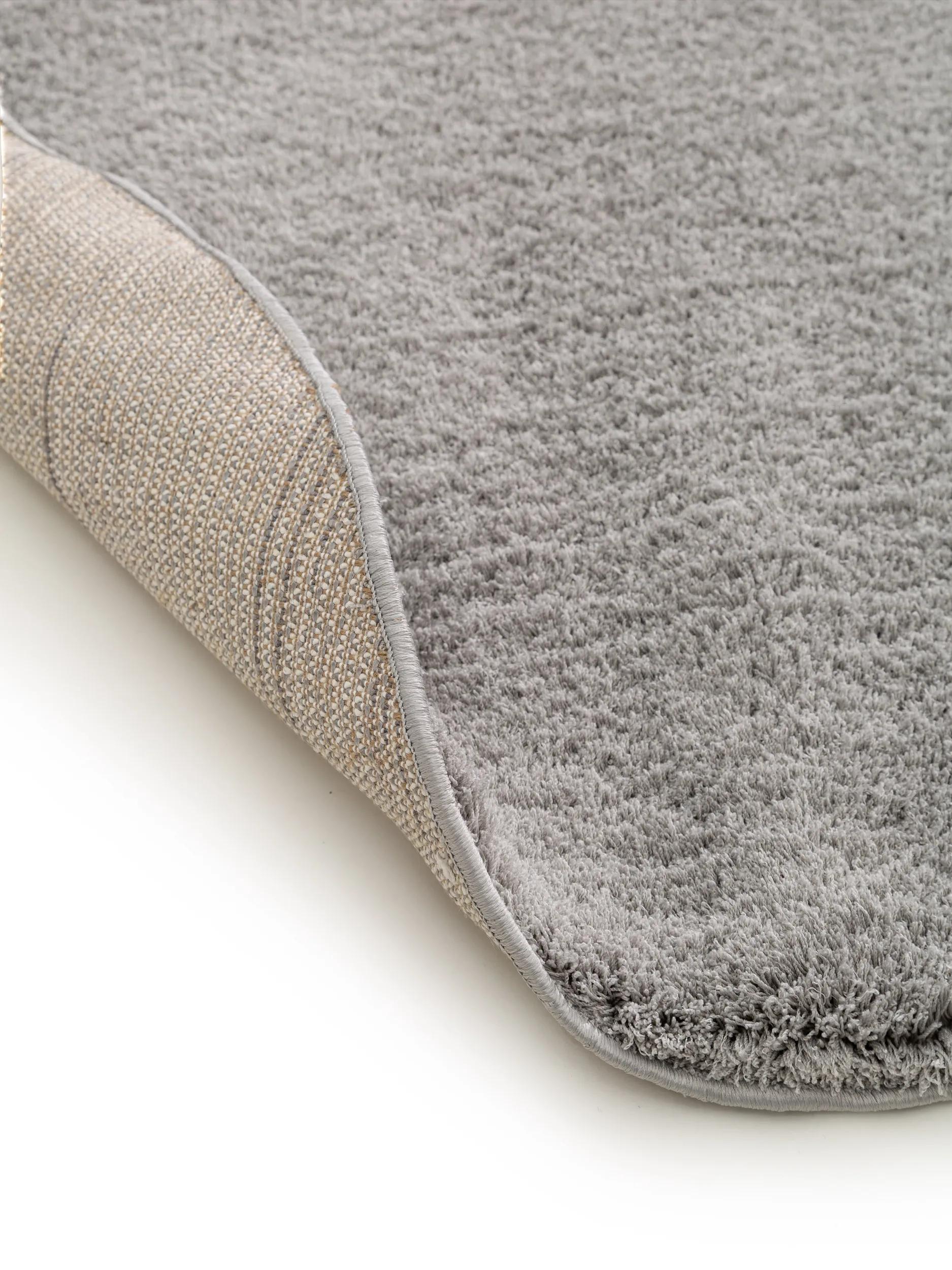 Shaggy Round Rug Soda Grey