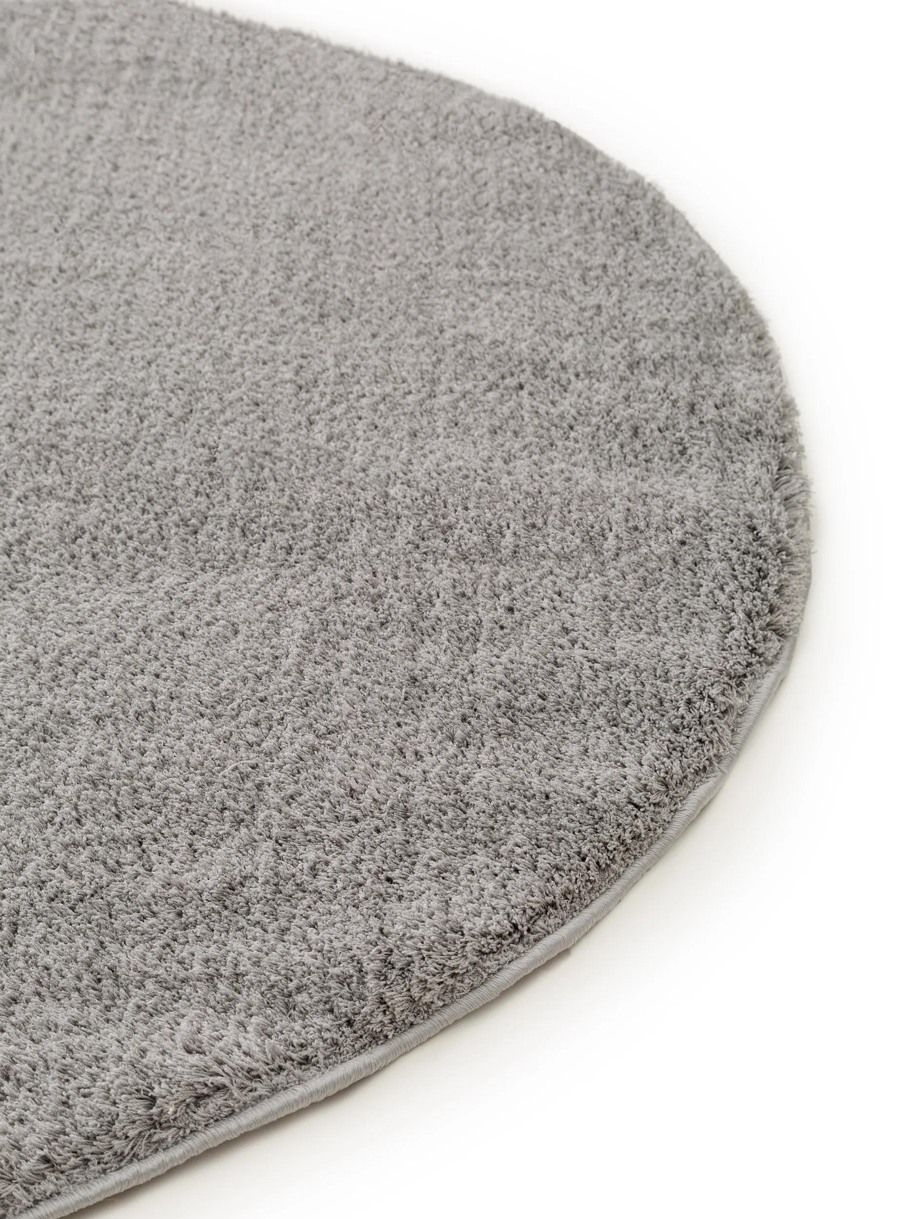 Shaggy Round Rug Soda Grey