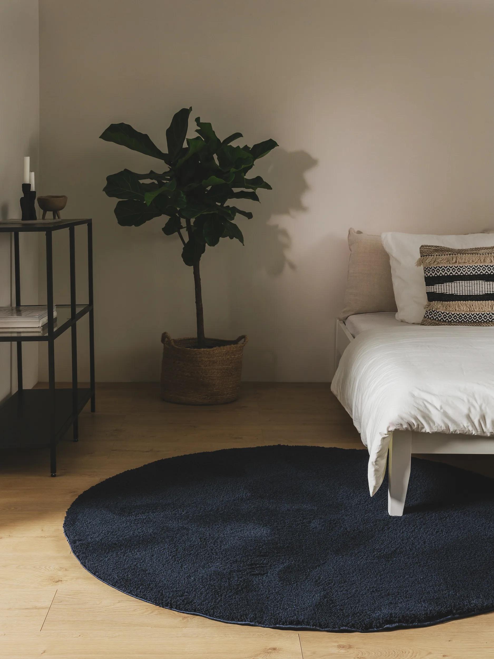 Shaggy rug Soda Blue