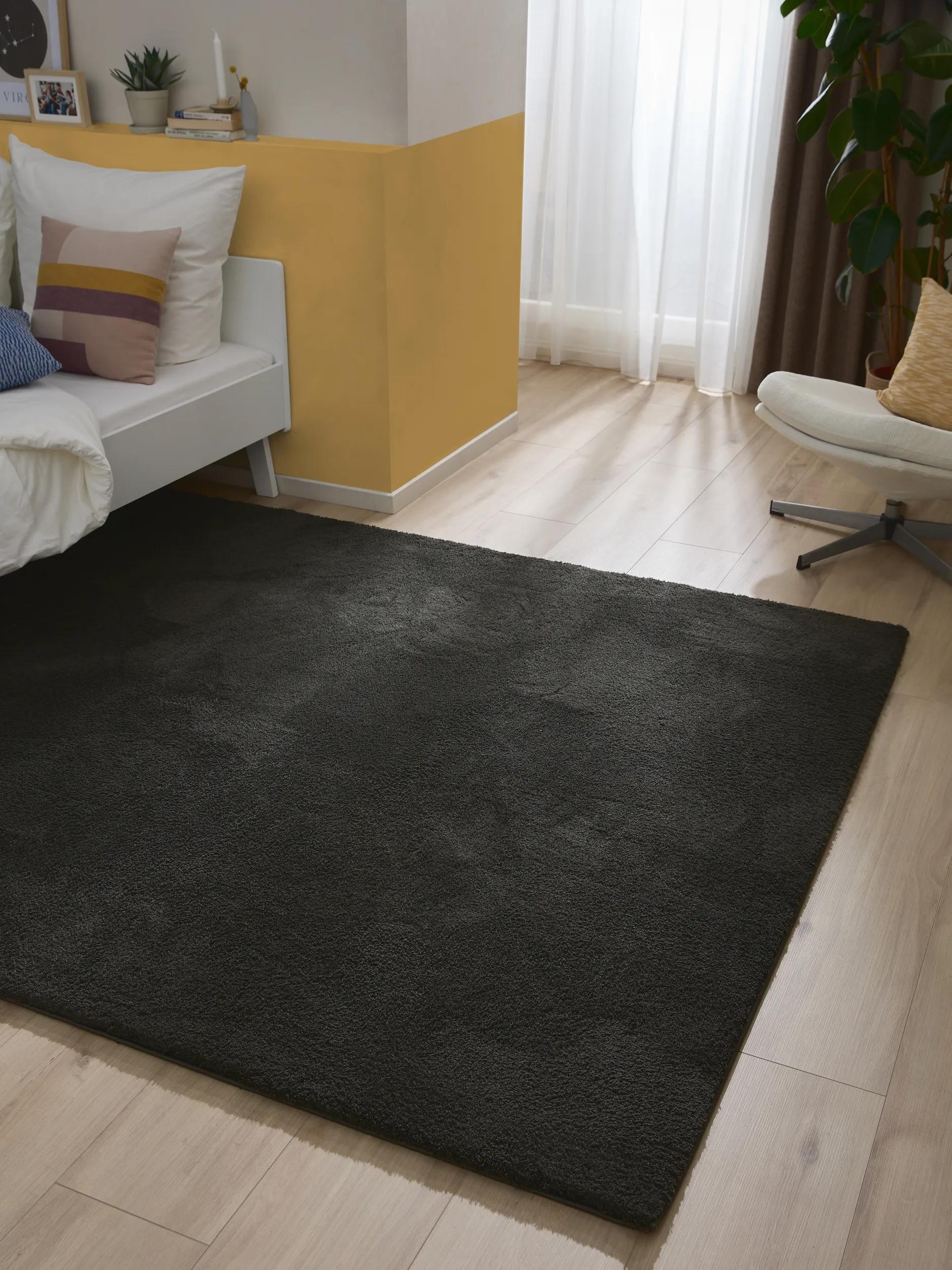 Shaggy rug Soda Black