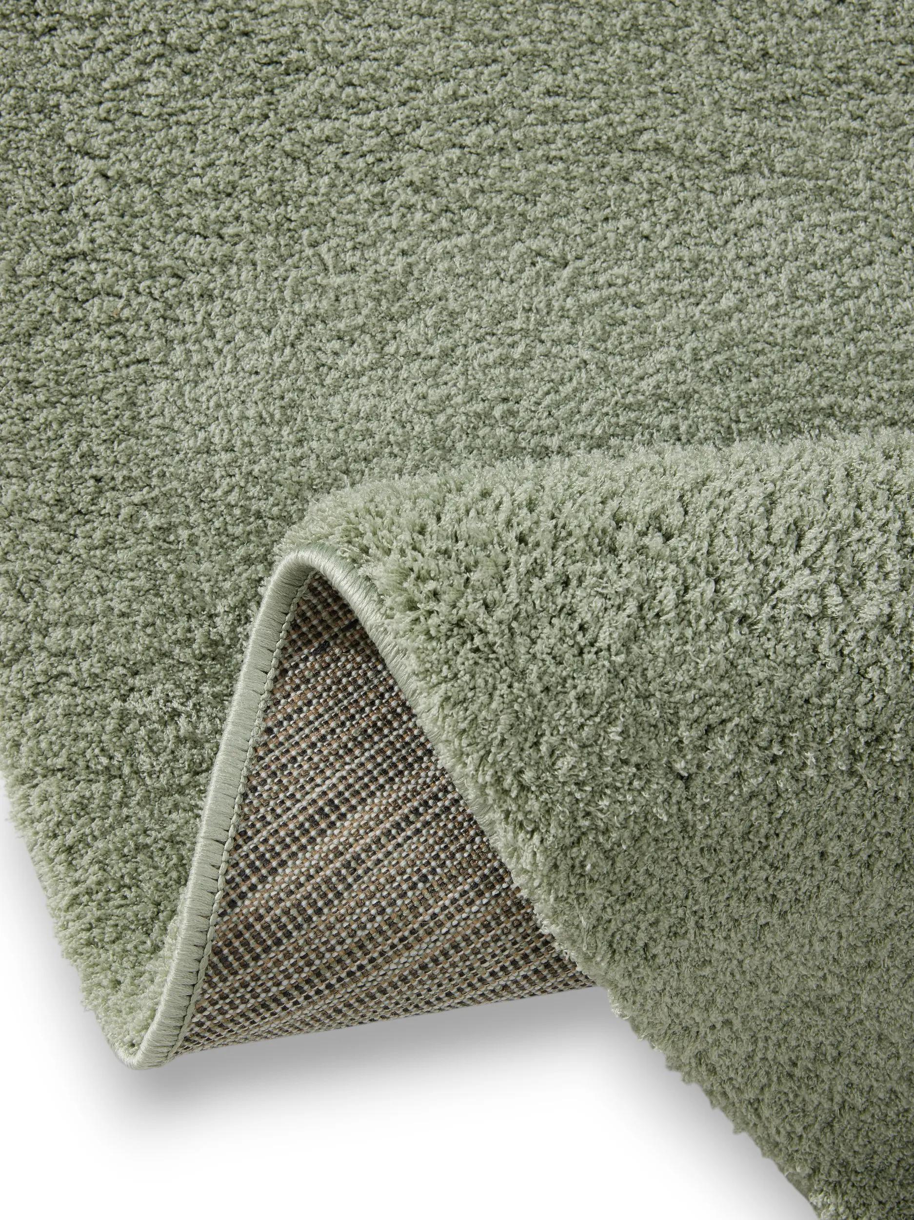 Shaggy Round Rug Soda Light Green