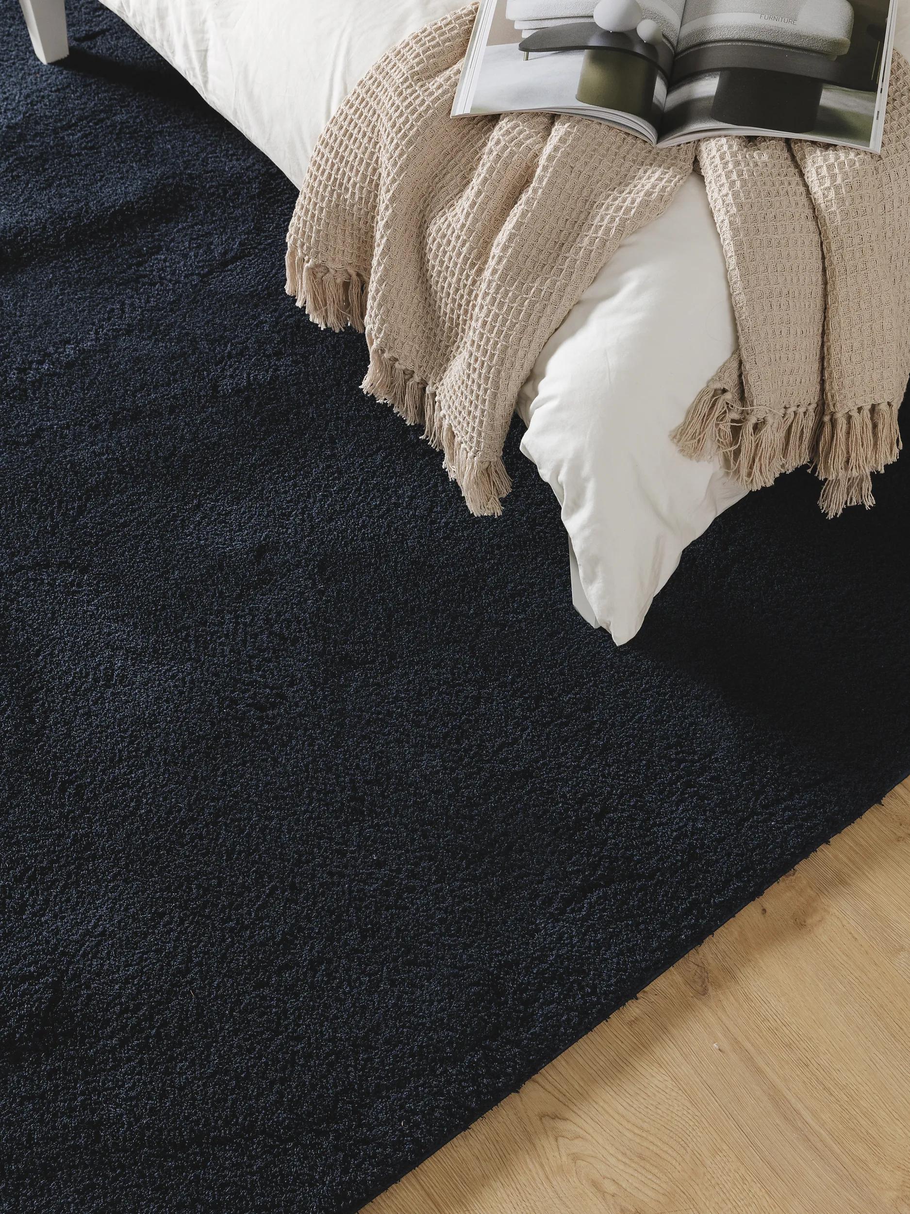 Shaggy rug Soda Blue