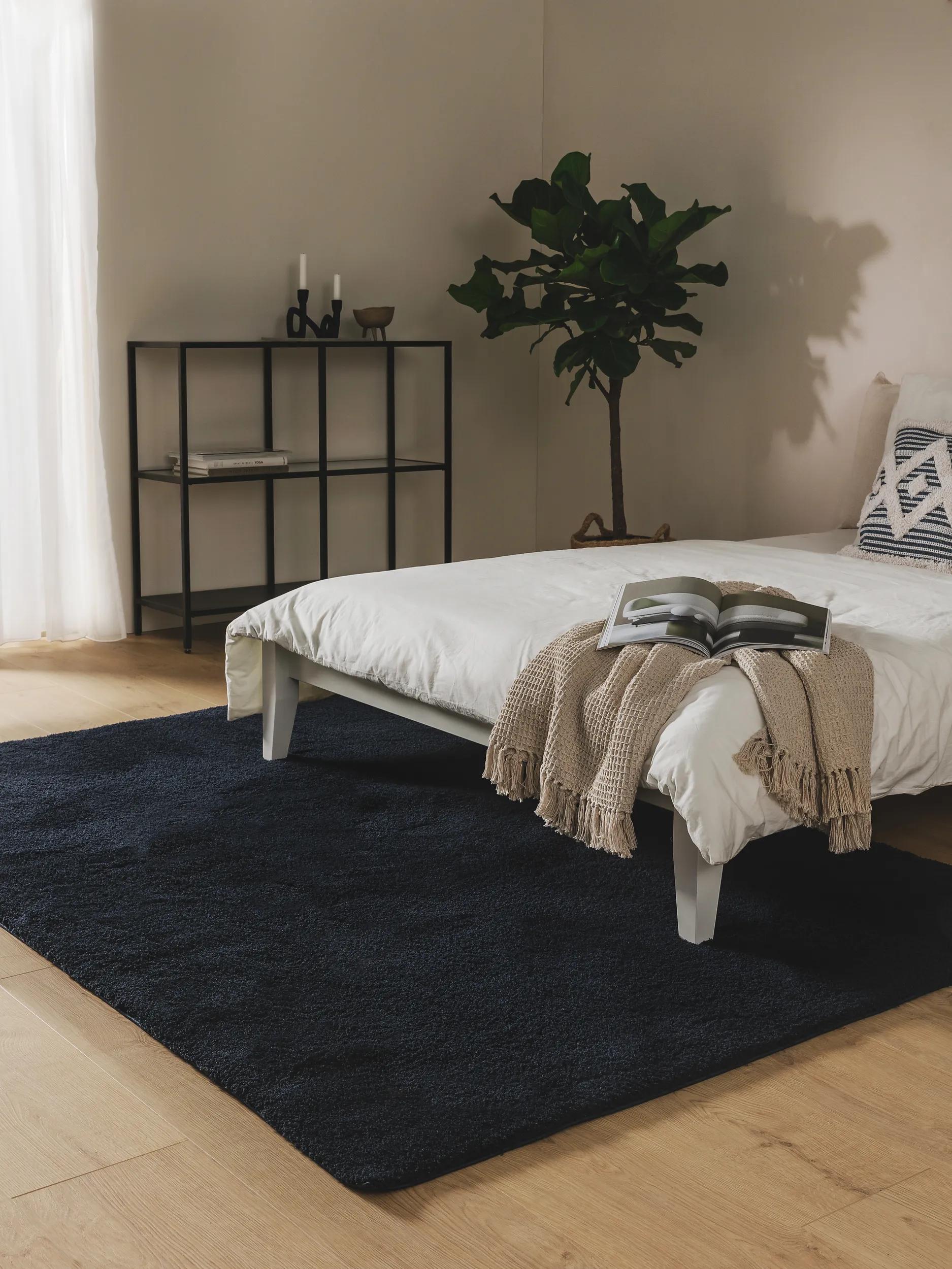 Shaggy rug Soda Blue