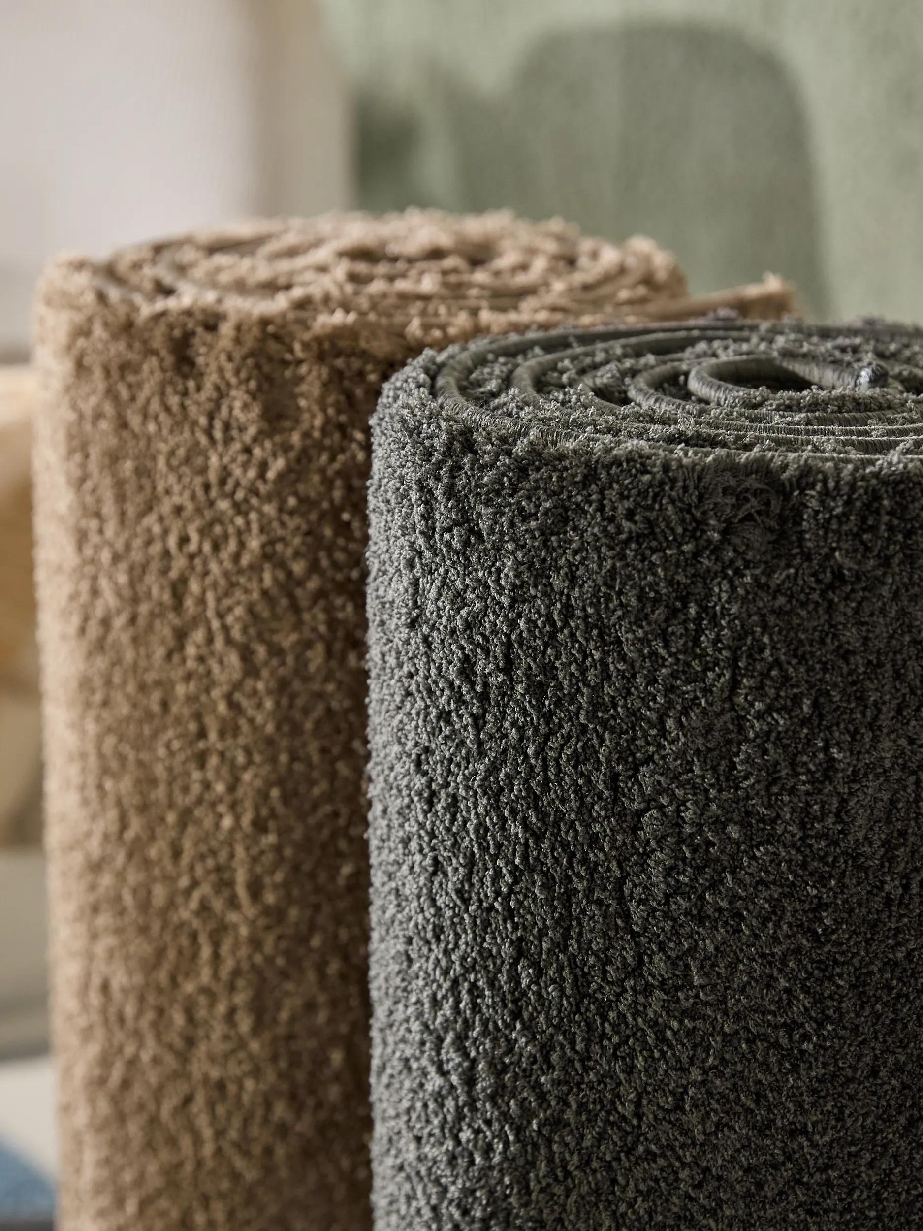 Shaggy Round Rug Soda Black