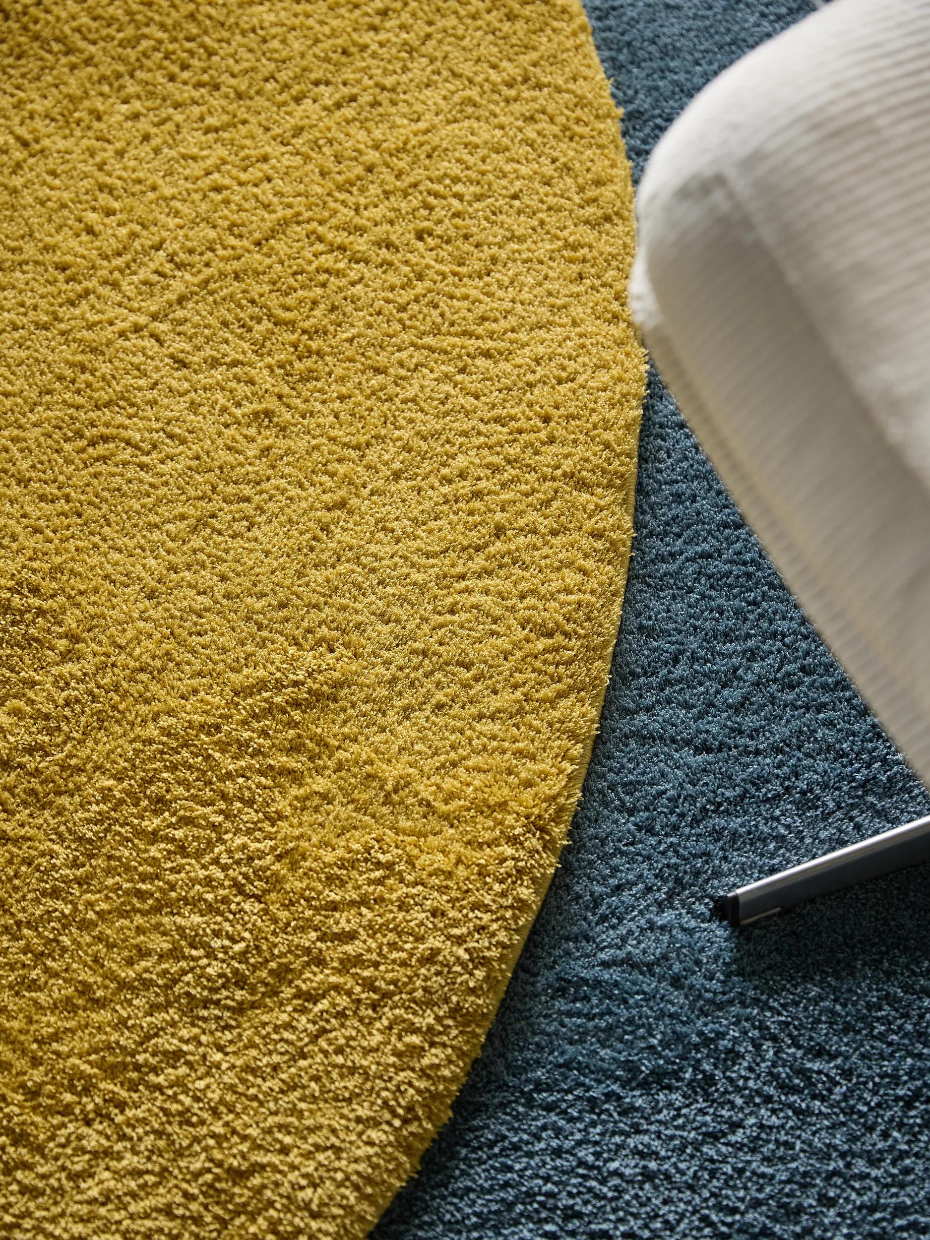 Shaggy rug Soda Yellow