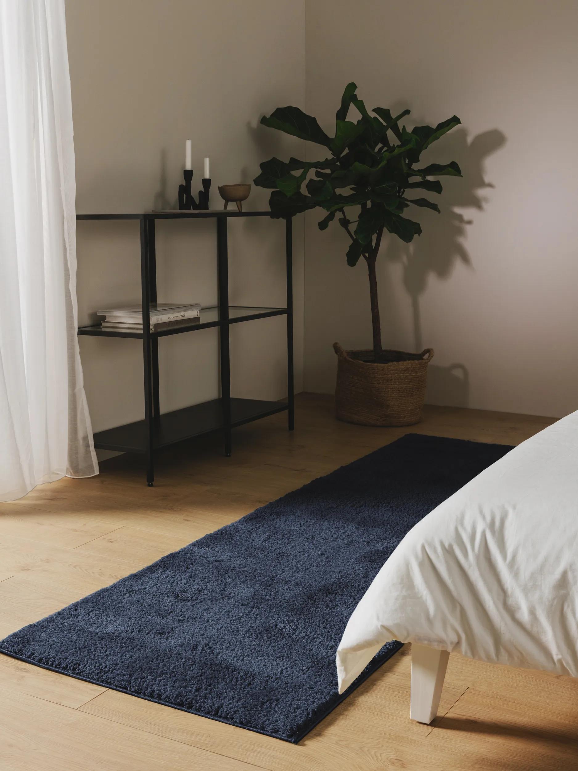 Shaggy rug Soda Blue