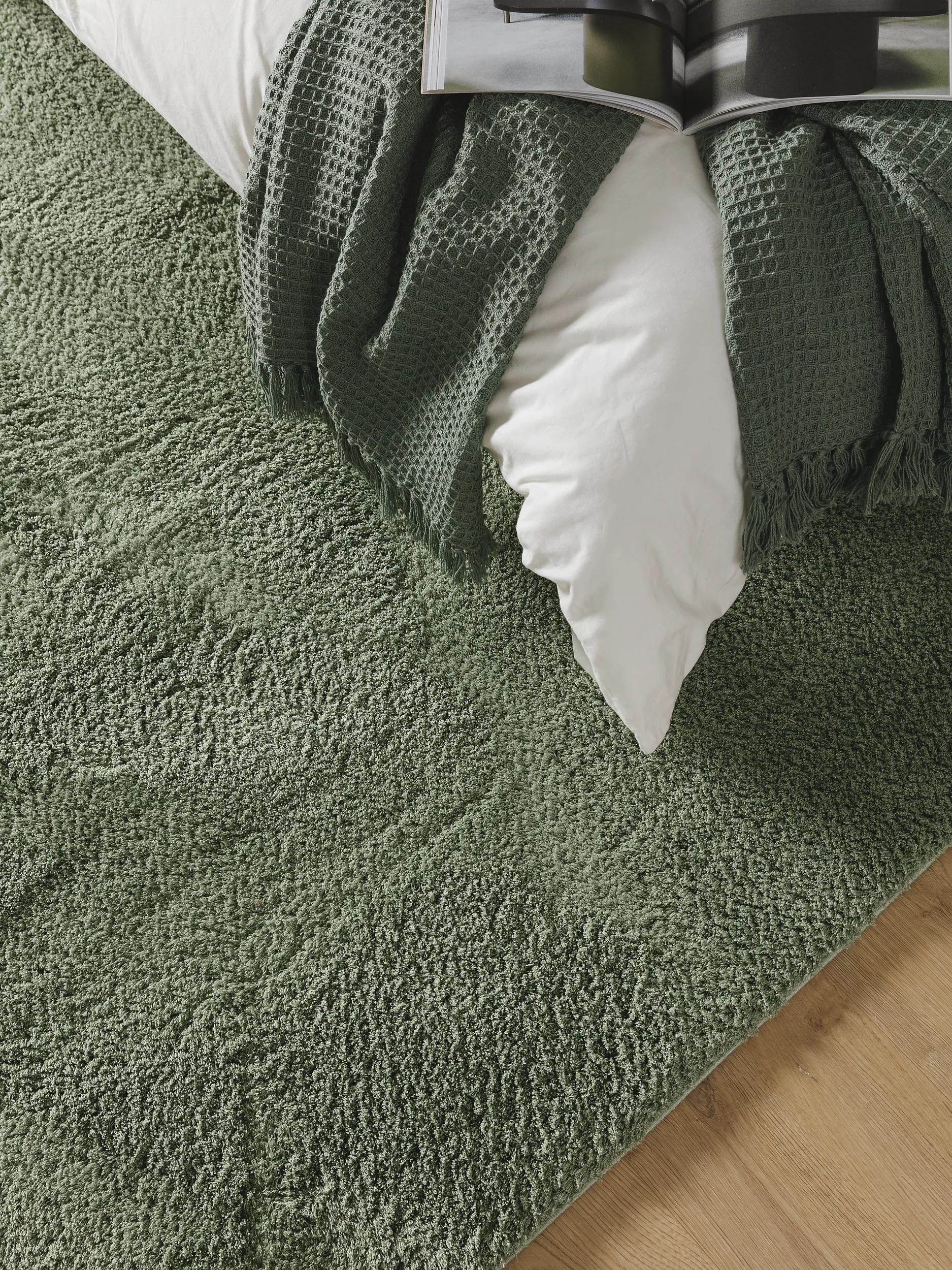 Shaggy rug Soda Light Green