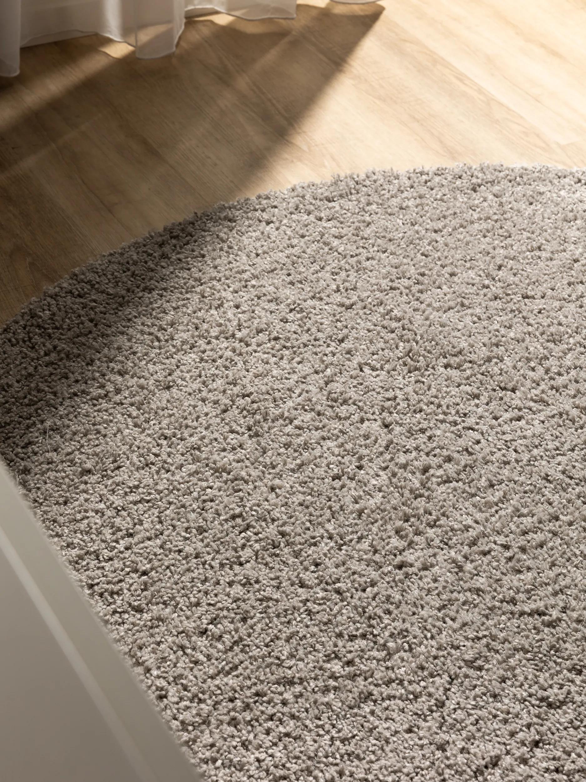 Washable Shaggy Rug Soho Light Grey