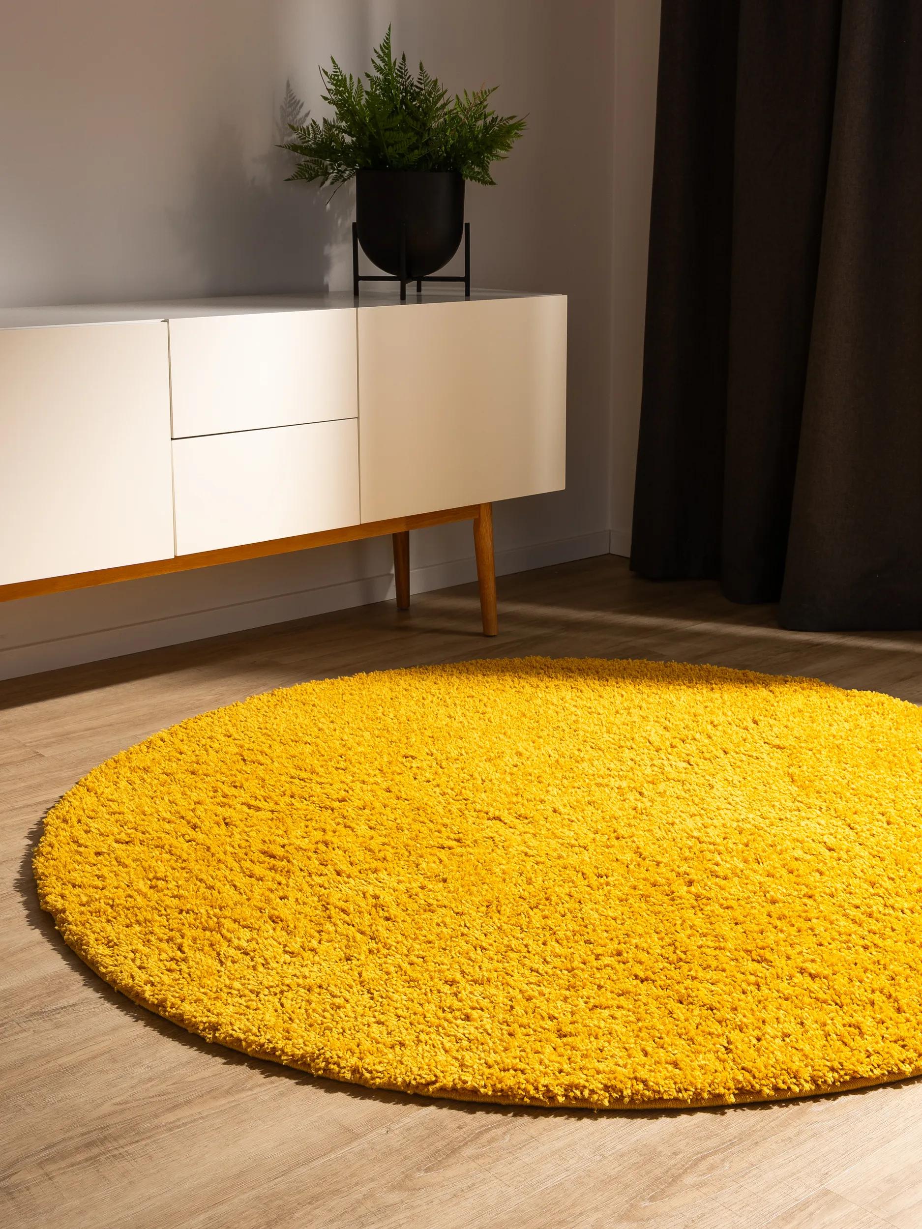 Washable Shaggy Rug Soho Yellow