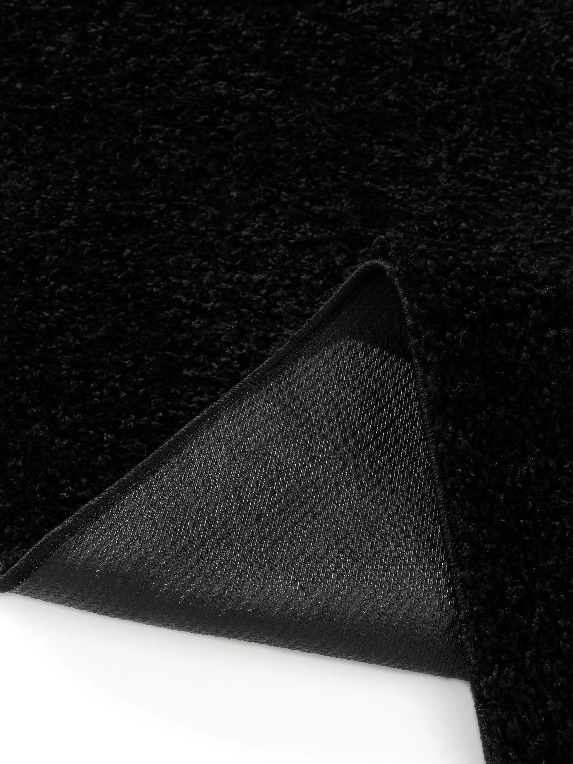 Washable Shaggy Rug Soho Black