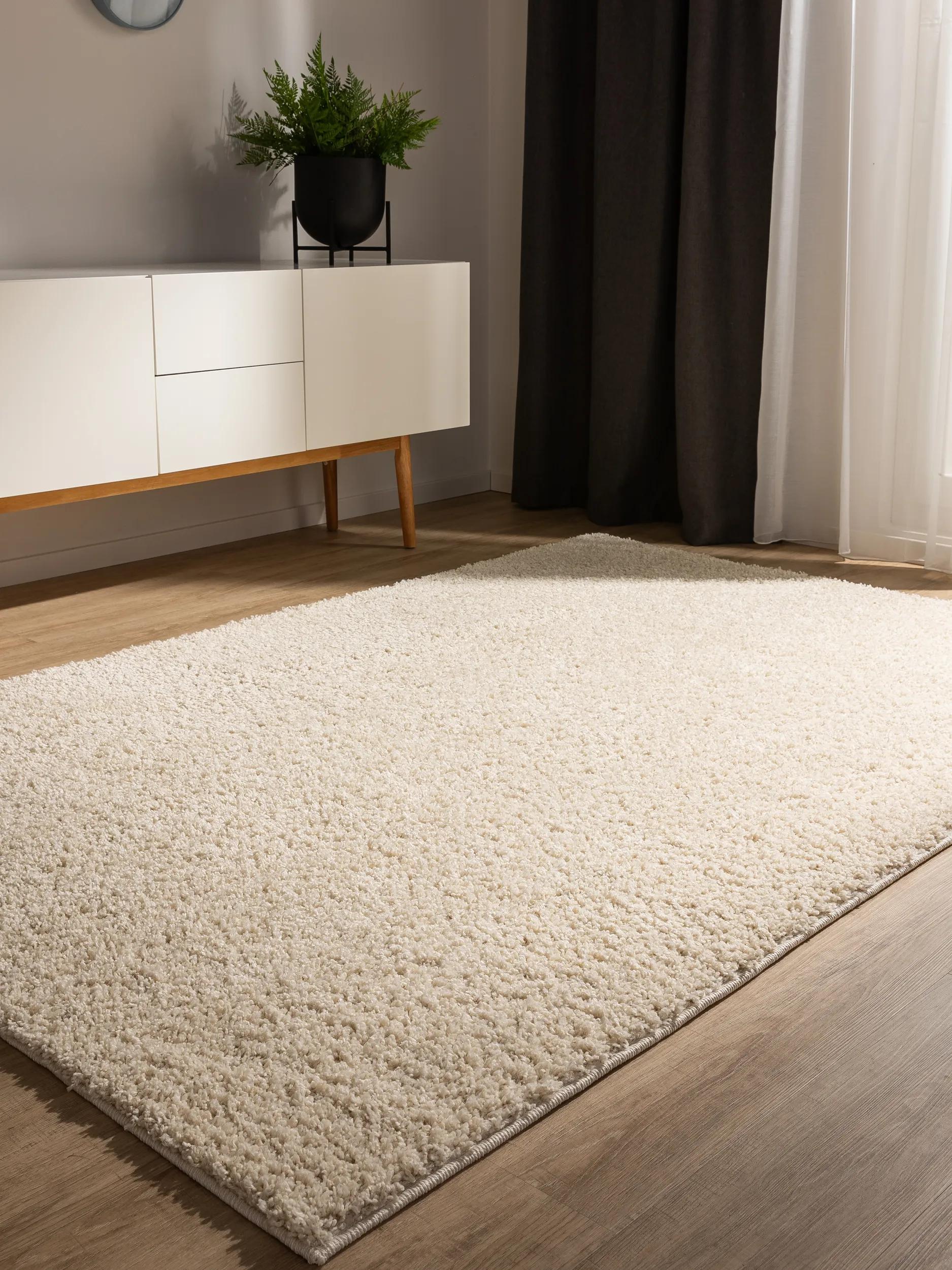 Washable Shaggy Rug Soho Cream