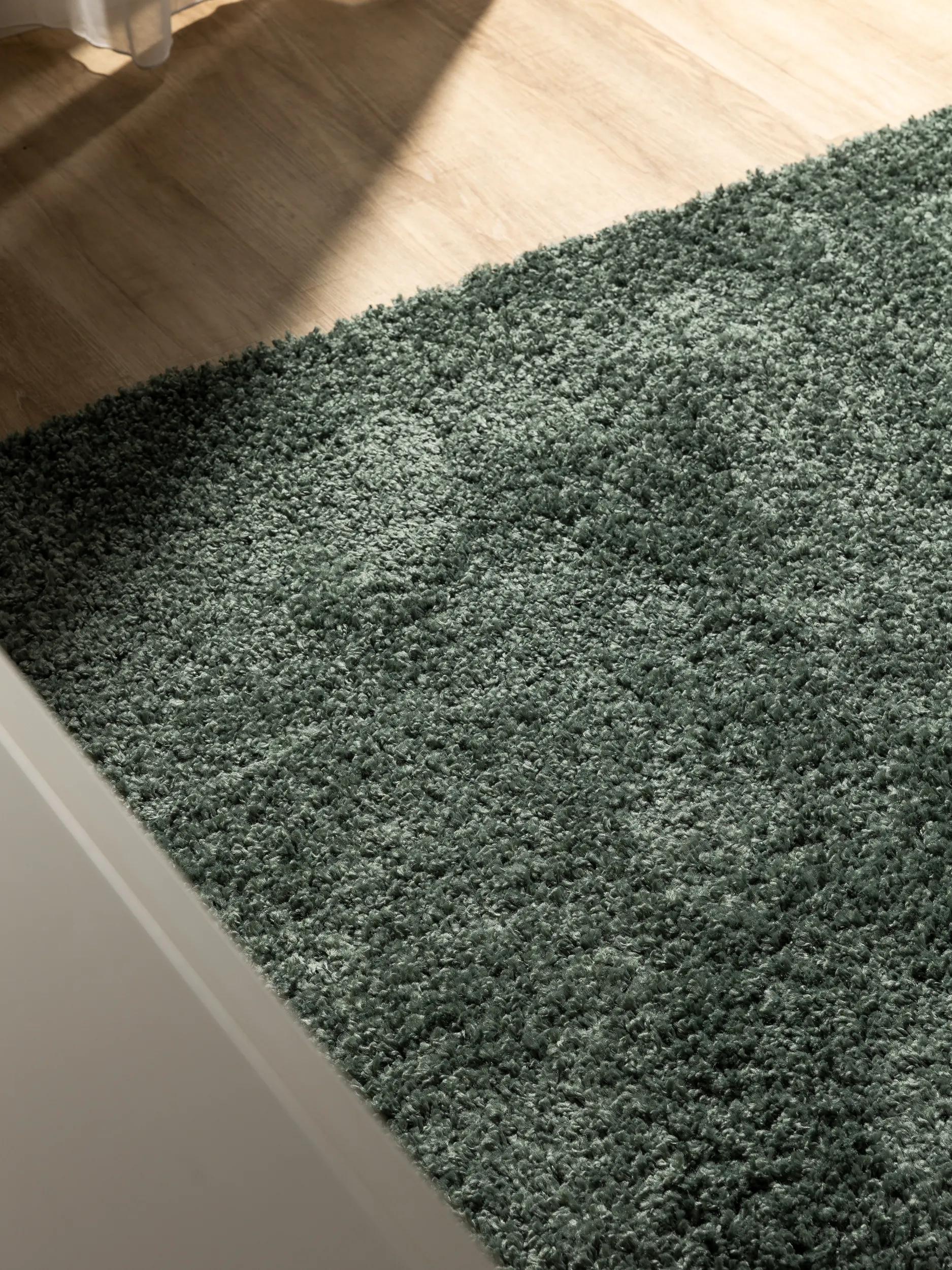 Washable Shaggy Rug Soho Light Green