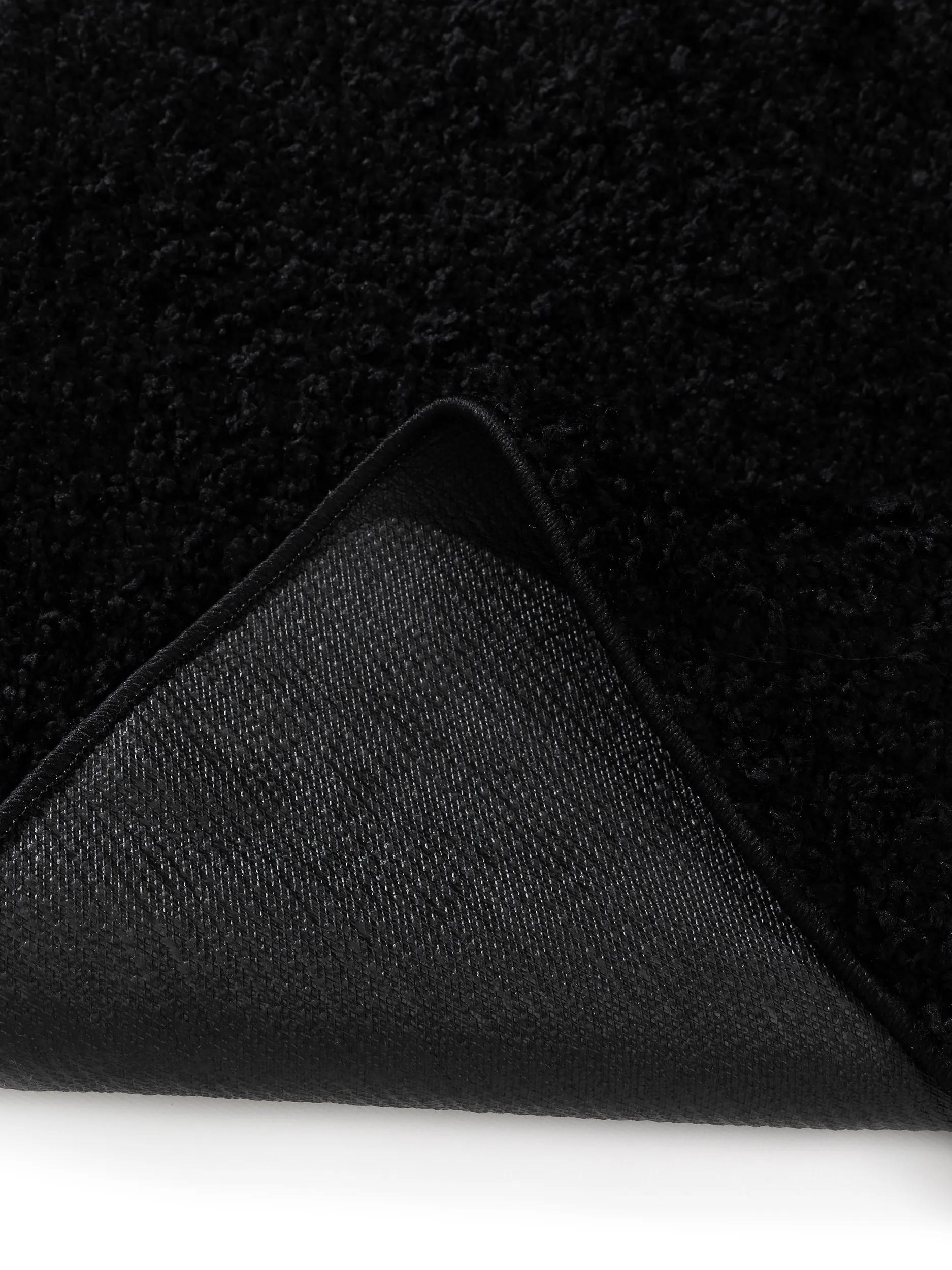 Washable Shaggy Rug Soho Black