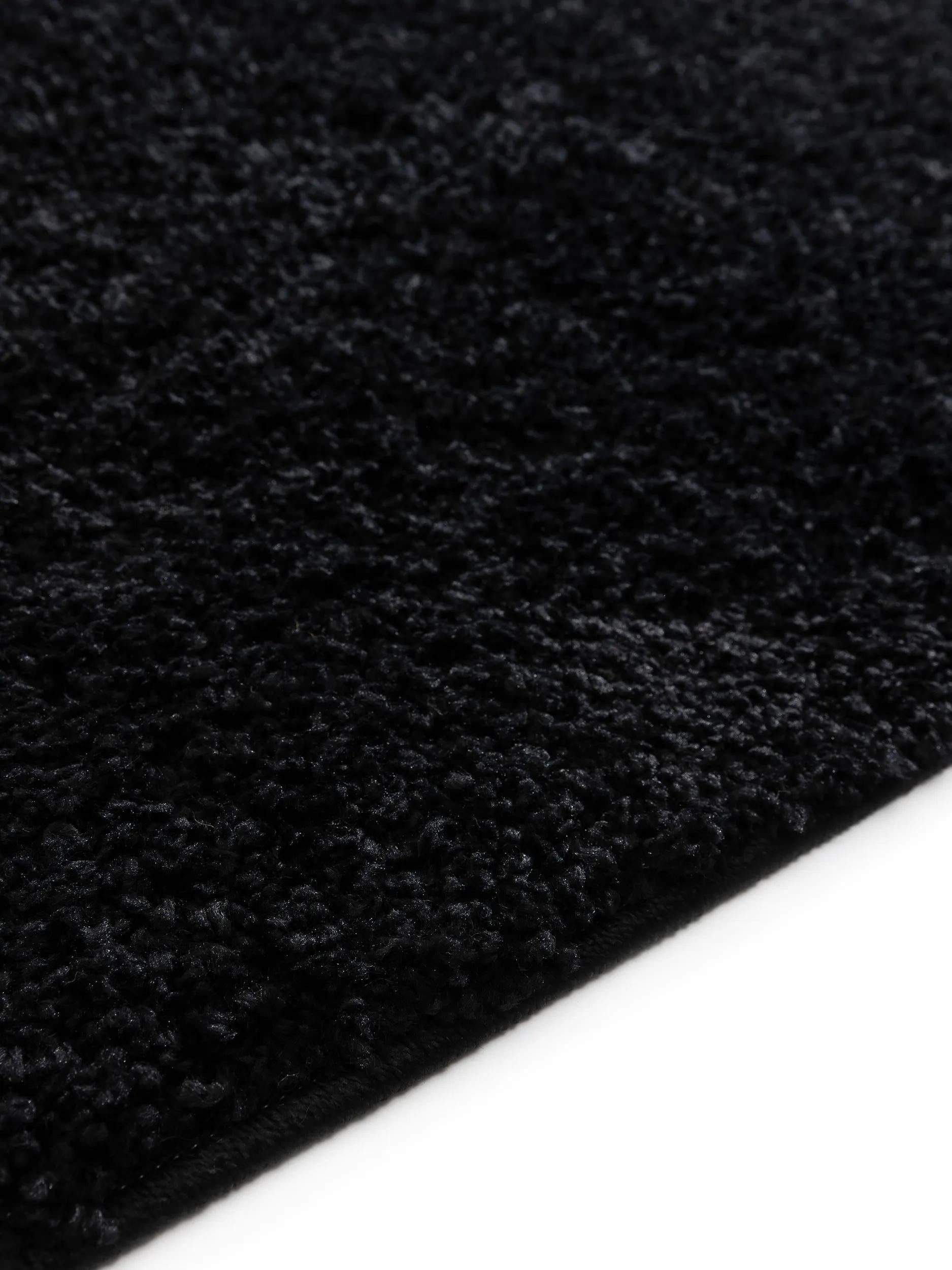 Washable Shaggy Rug Soho Black