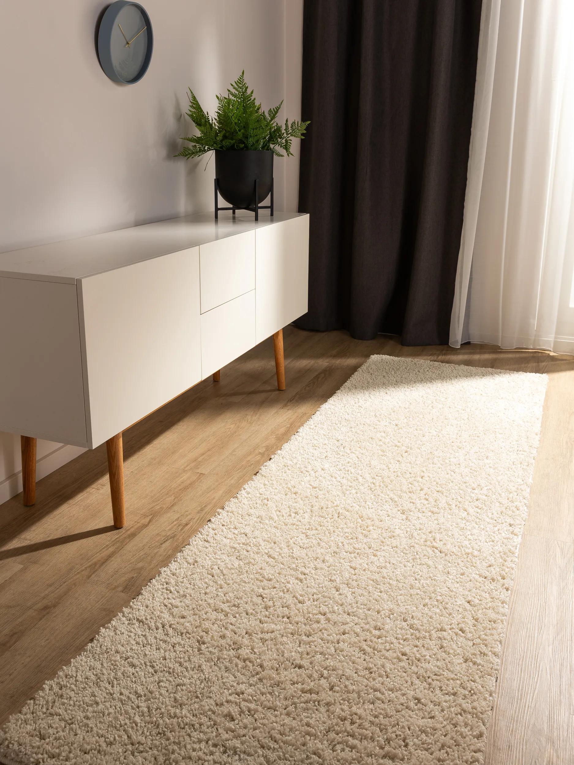 Washable Shaggy Rug Soho Cream