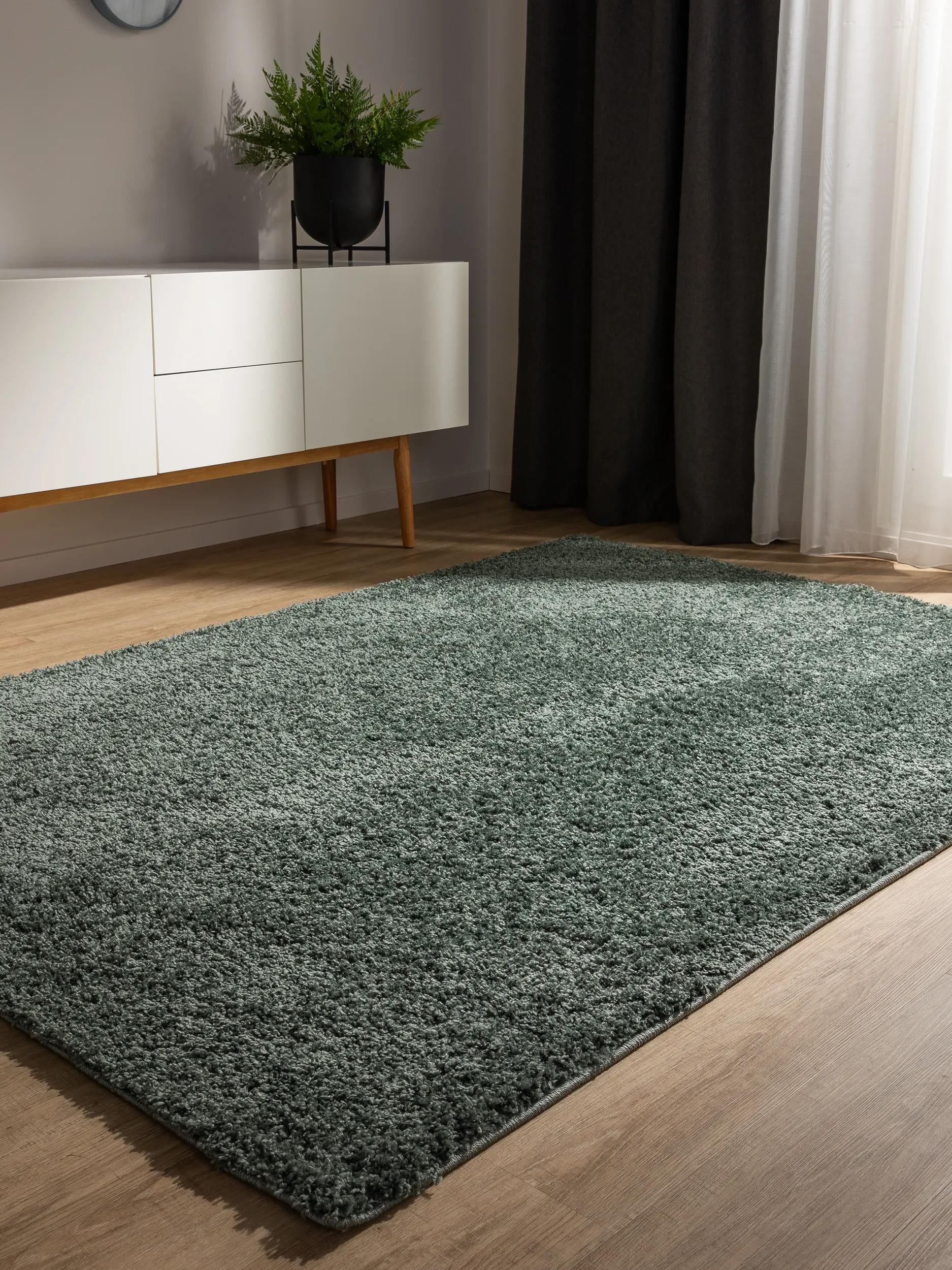 Washable Shaggy Rug Soho Light Green