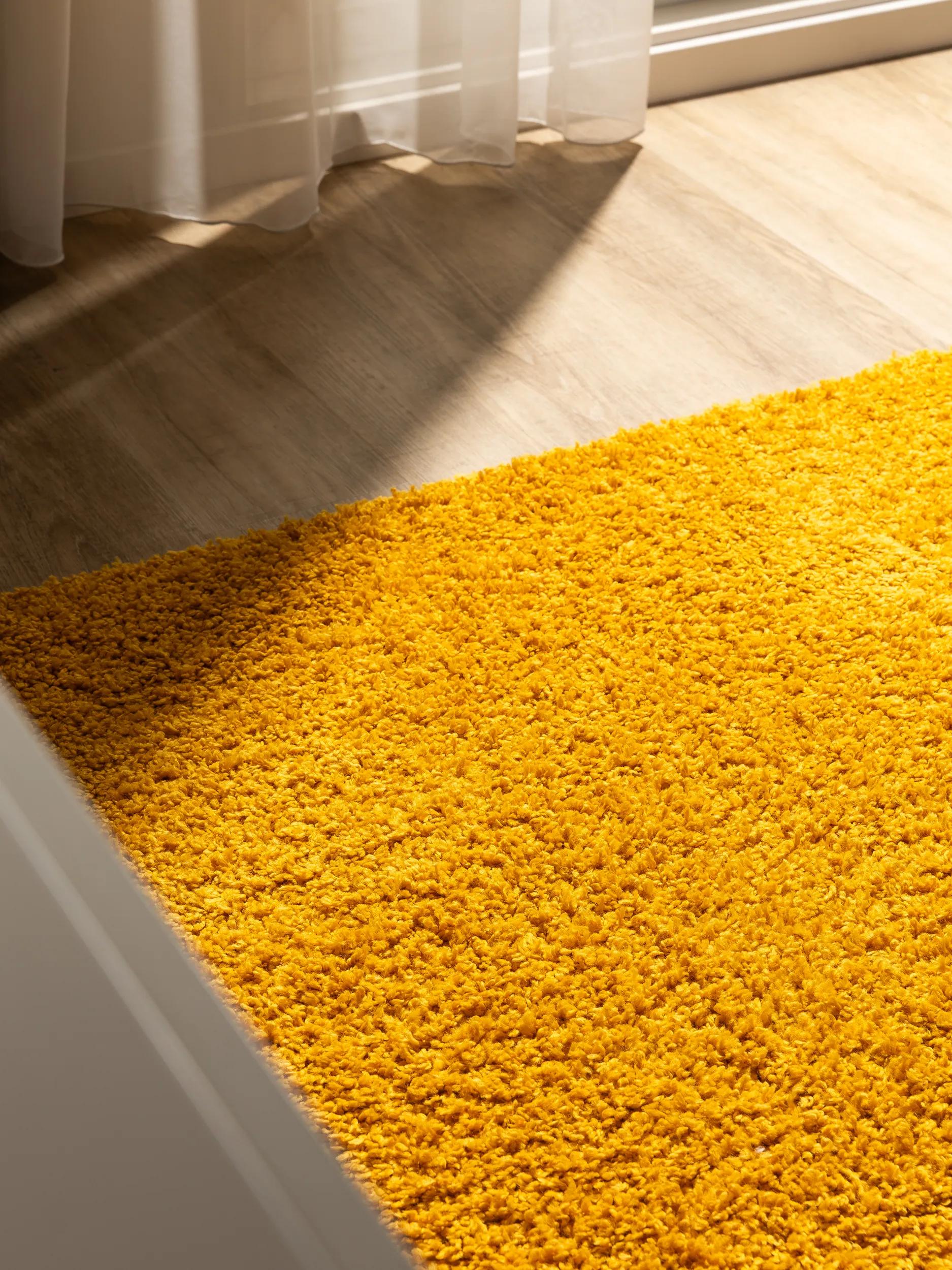 Washable Shaggy Rug Soho Yellow