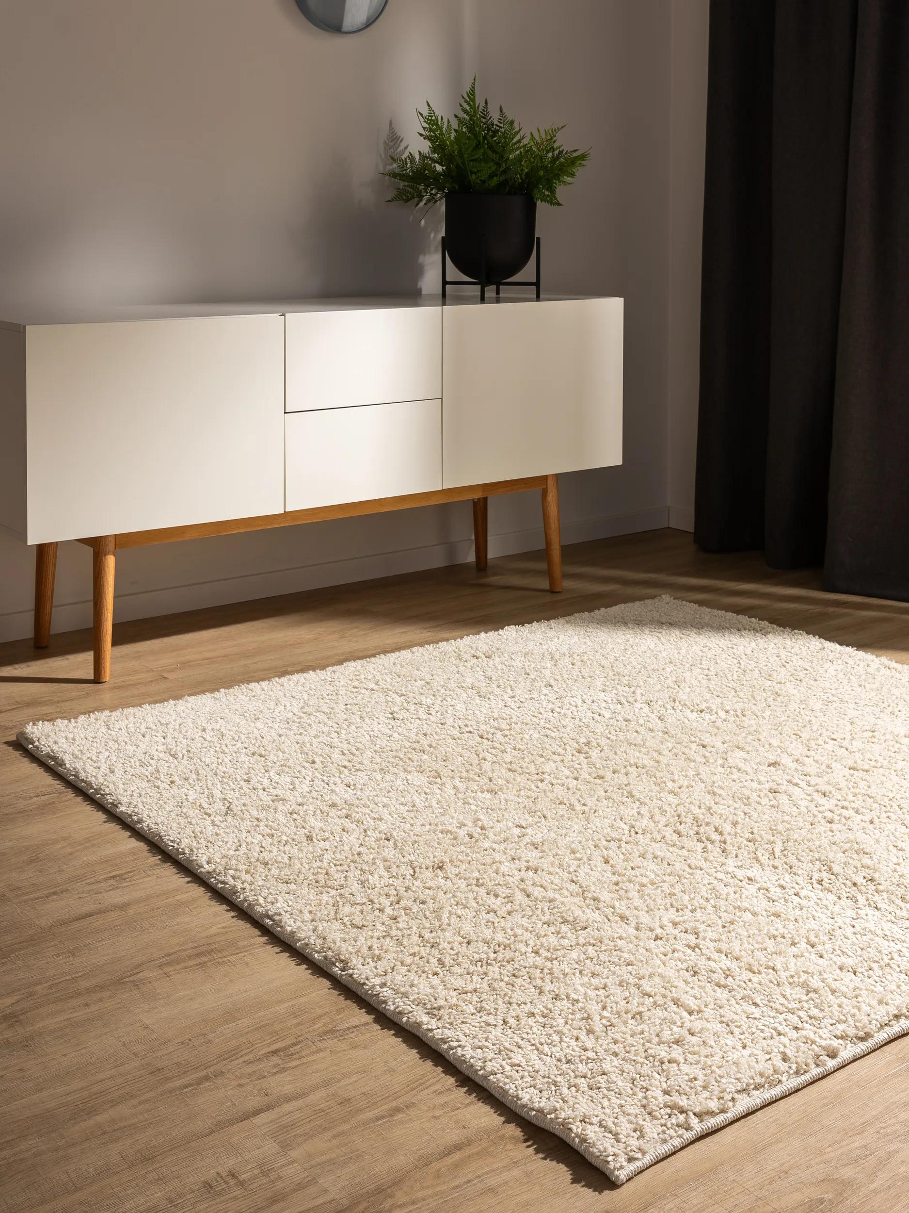 Washable Shaggy Rug Soho Cream
