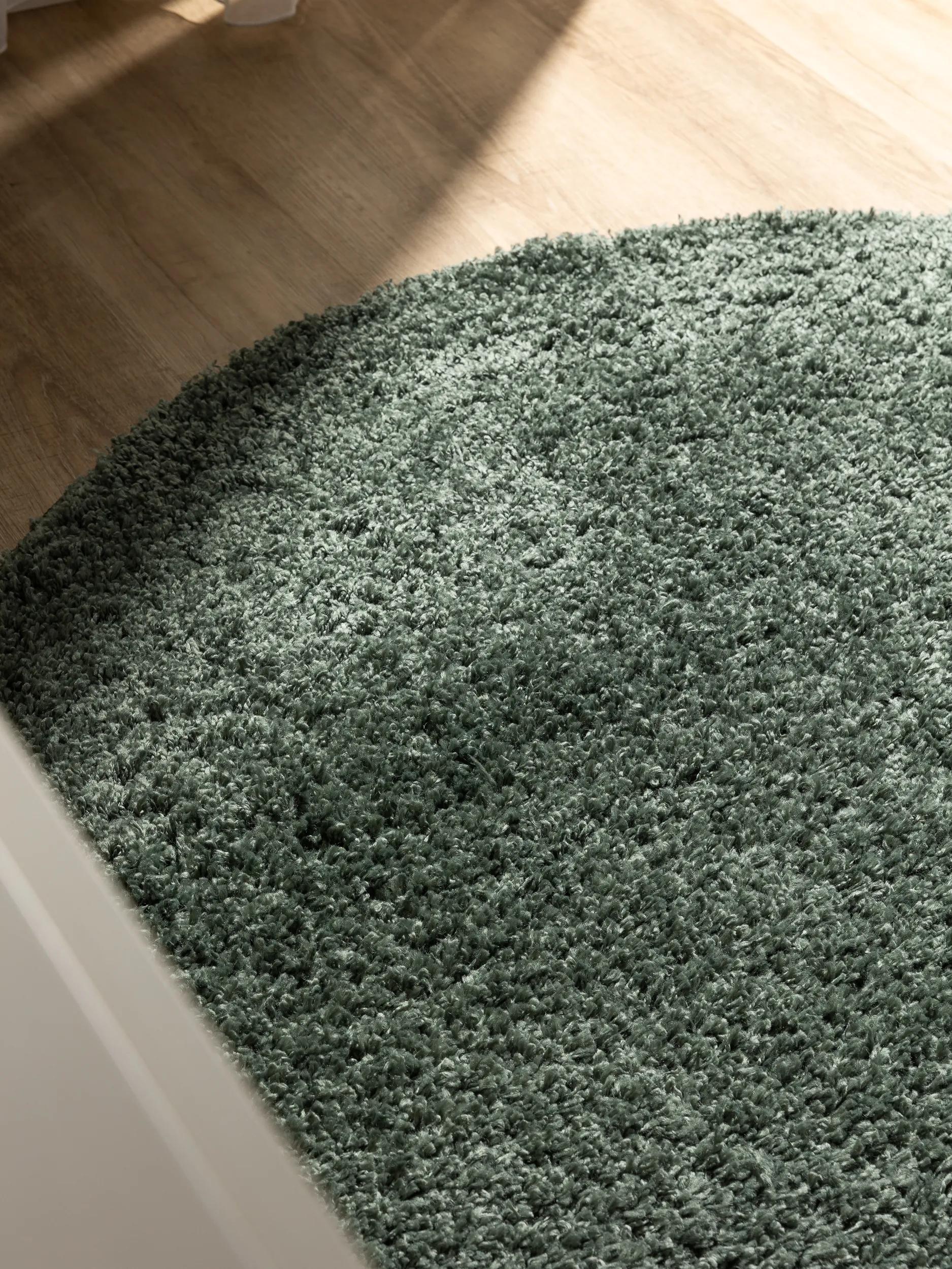 Washable Shaggy Rug Soho Light Green