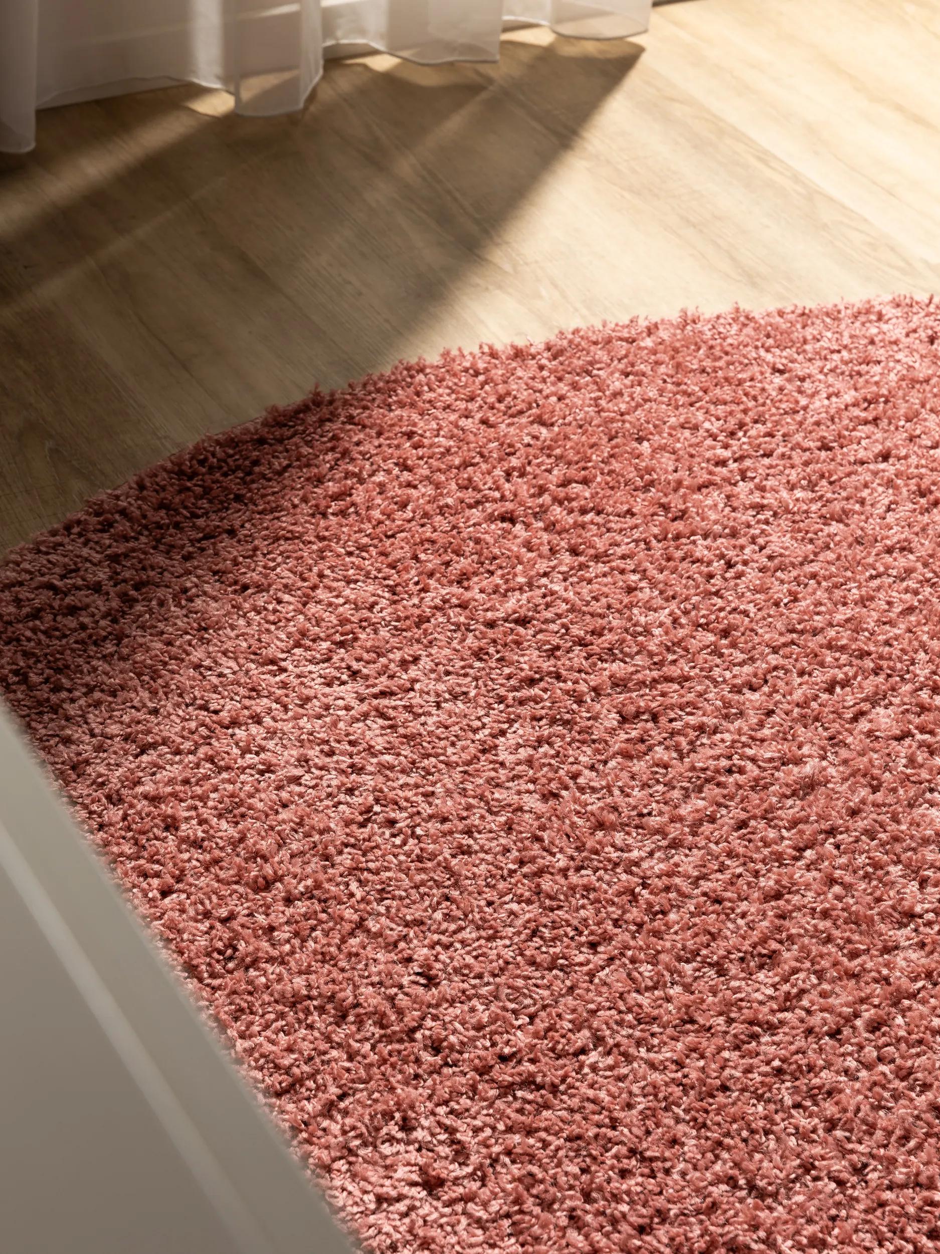 Washable Shaggy Rug Soho Rose