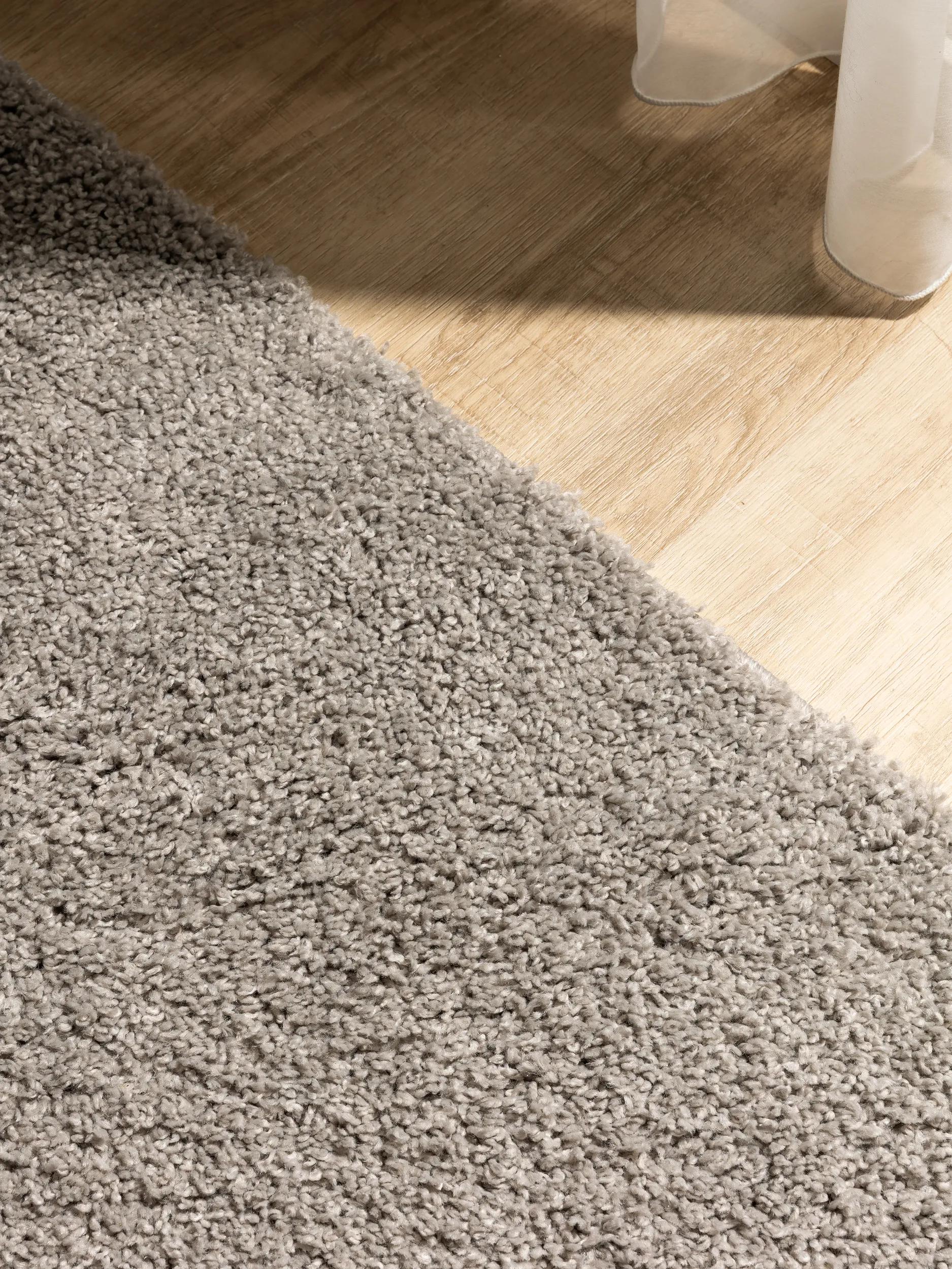Washable Shaggy Rug Soho Light Grey