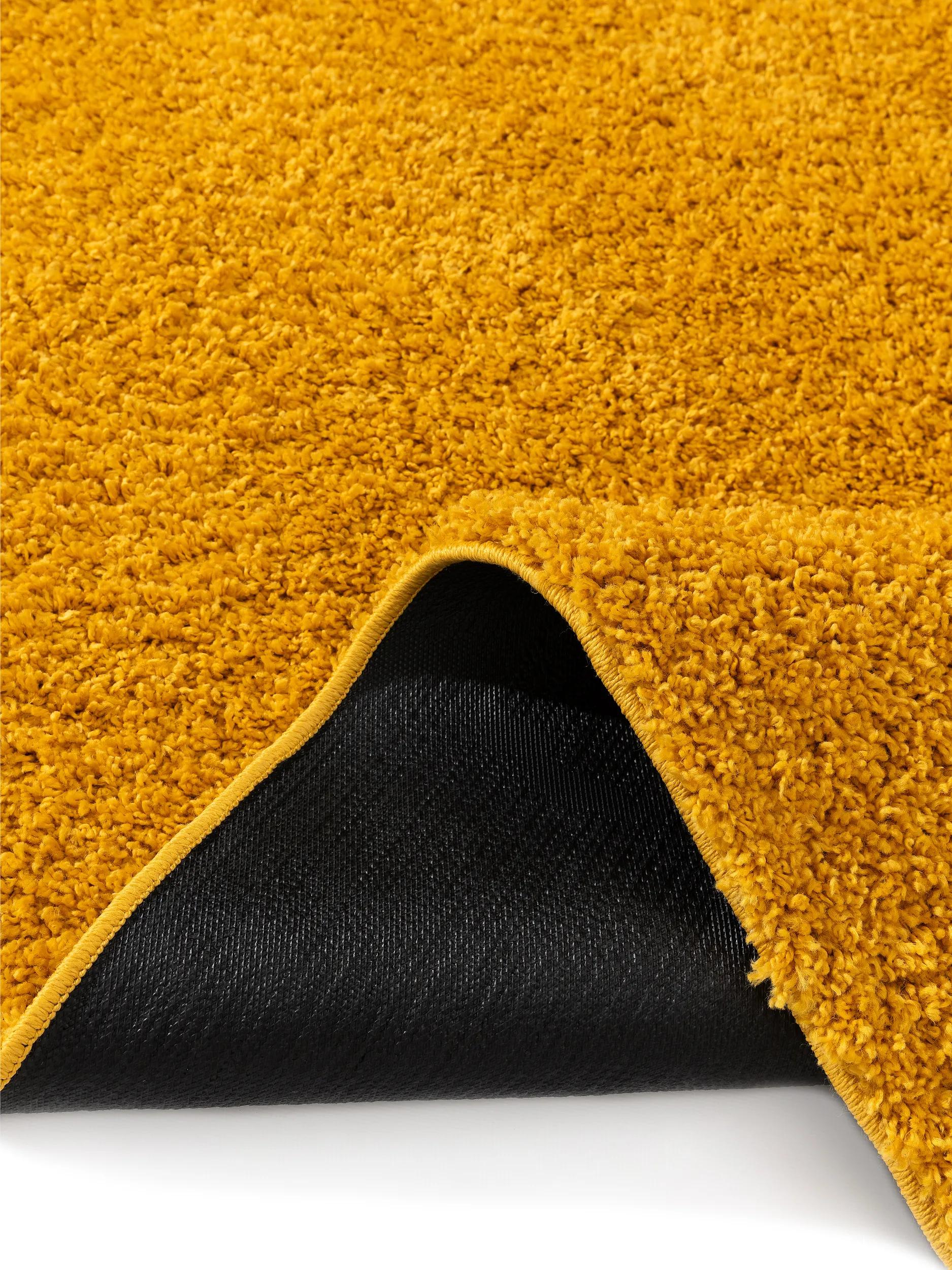 Washable Shaggy Rug Soho Yellow