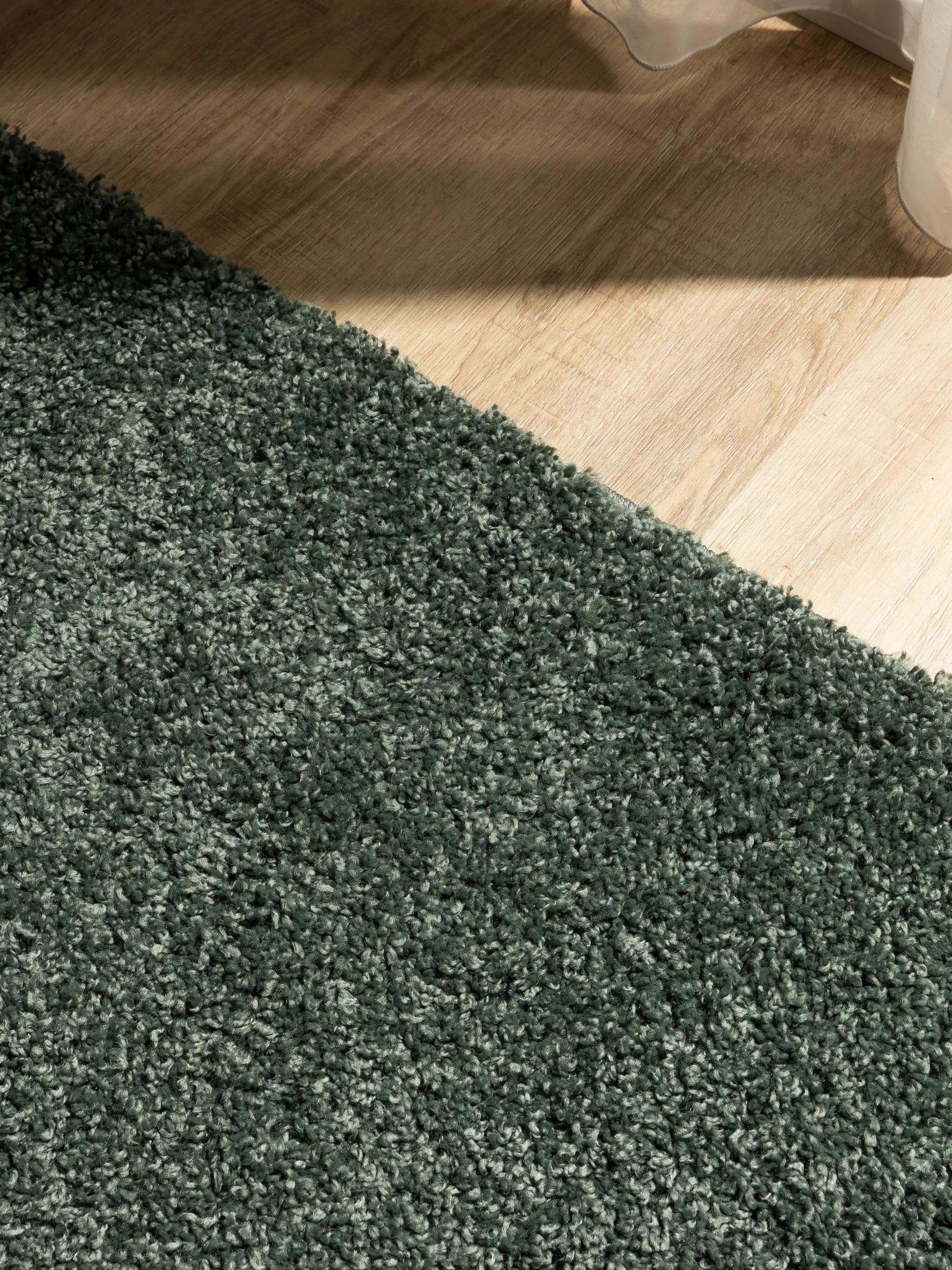 Washable Shaggy Rug Soho Light Green