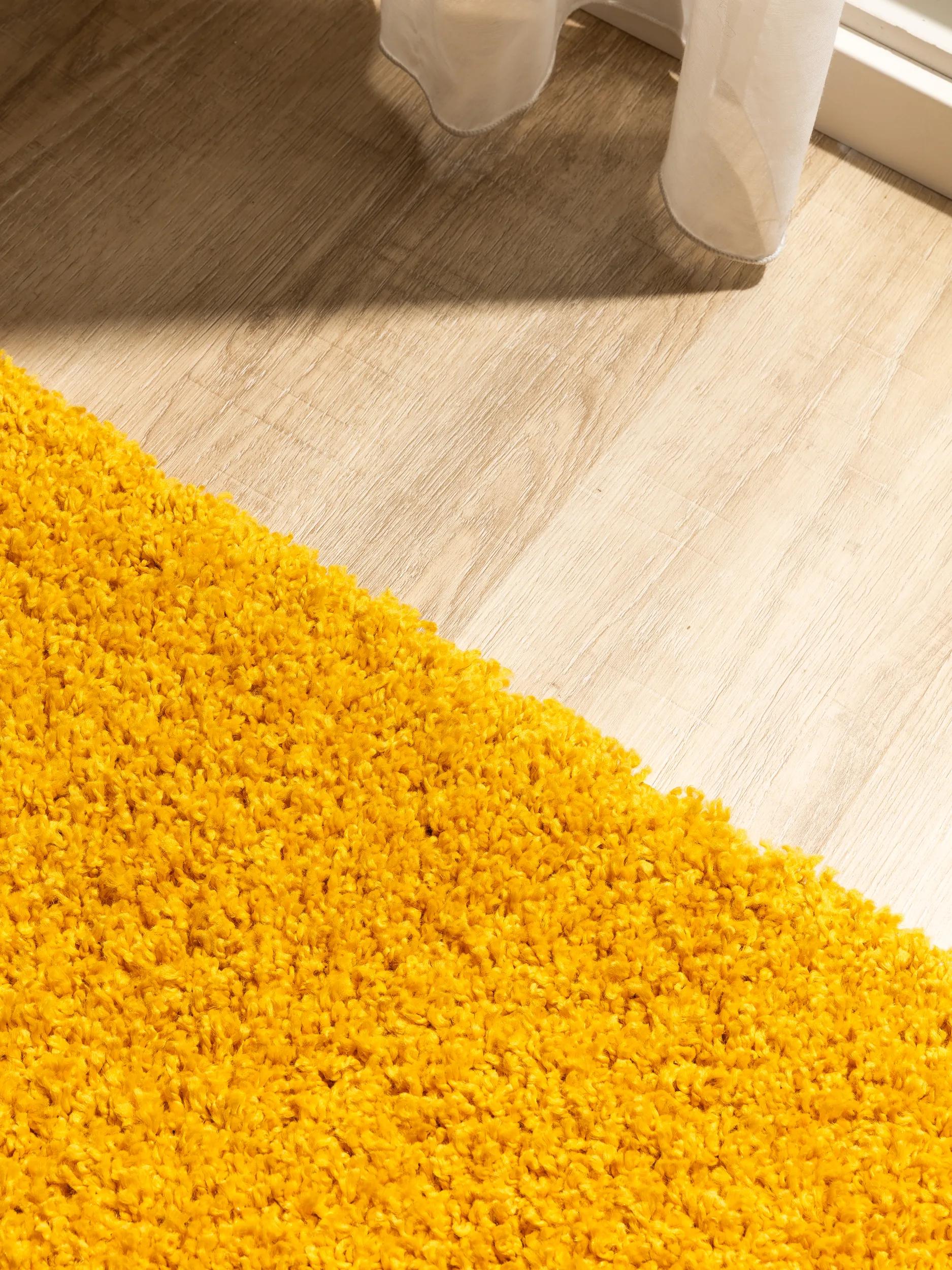 Washable Shaggy Rug Soho Yellow