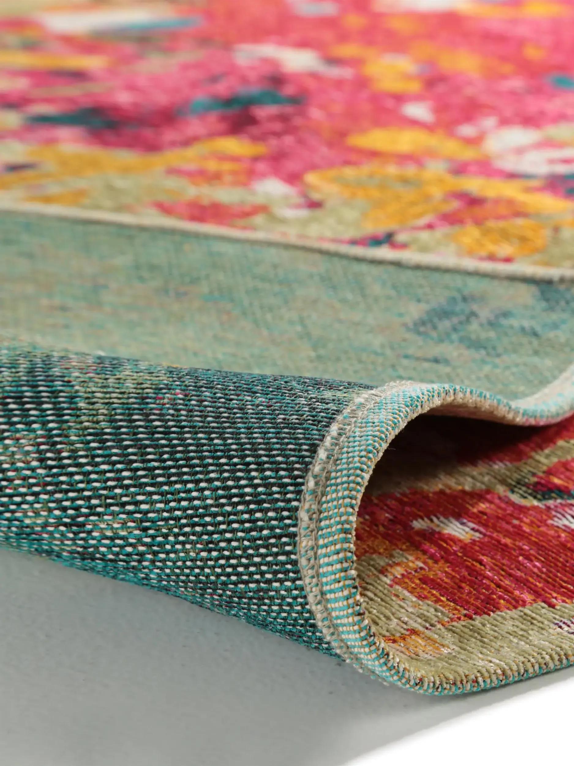 Alfombra de tejido plano Stay multicolor