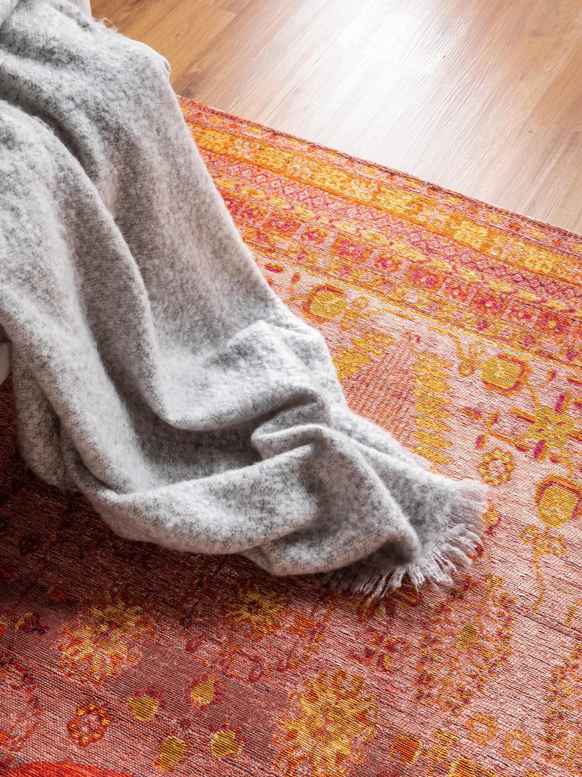 Flat Weave Rug Stay Red