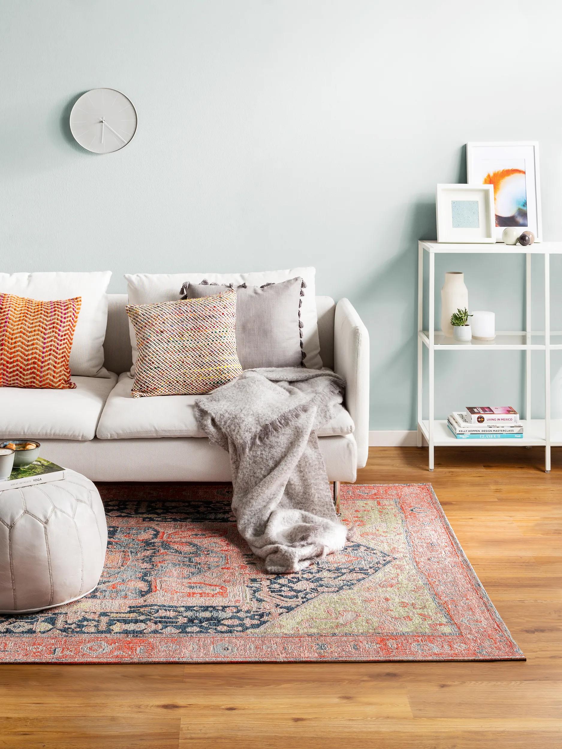 Flat Weave Rug Stay Pink