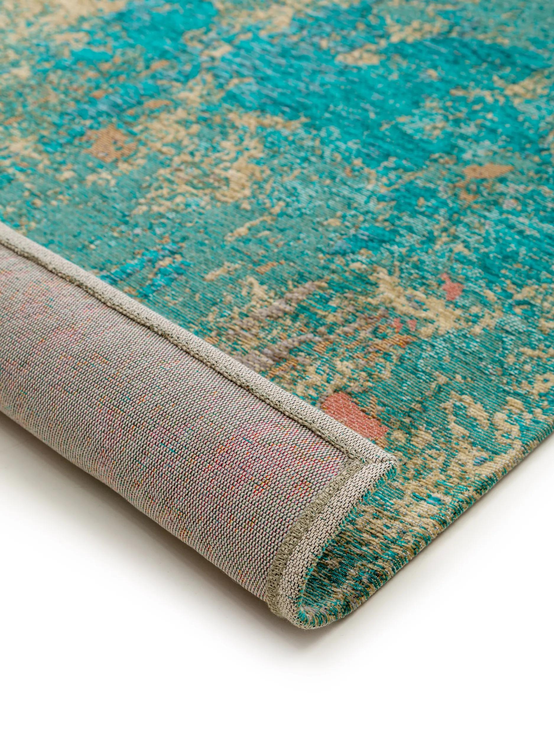 Flat Weave Rug Stay Turquoise