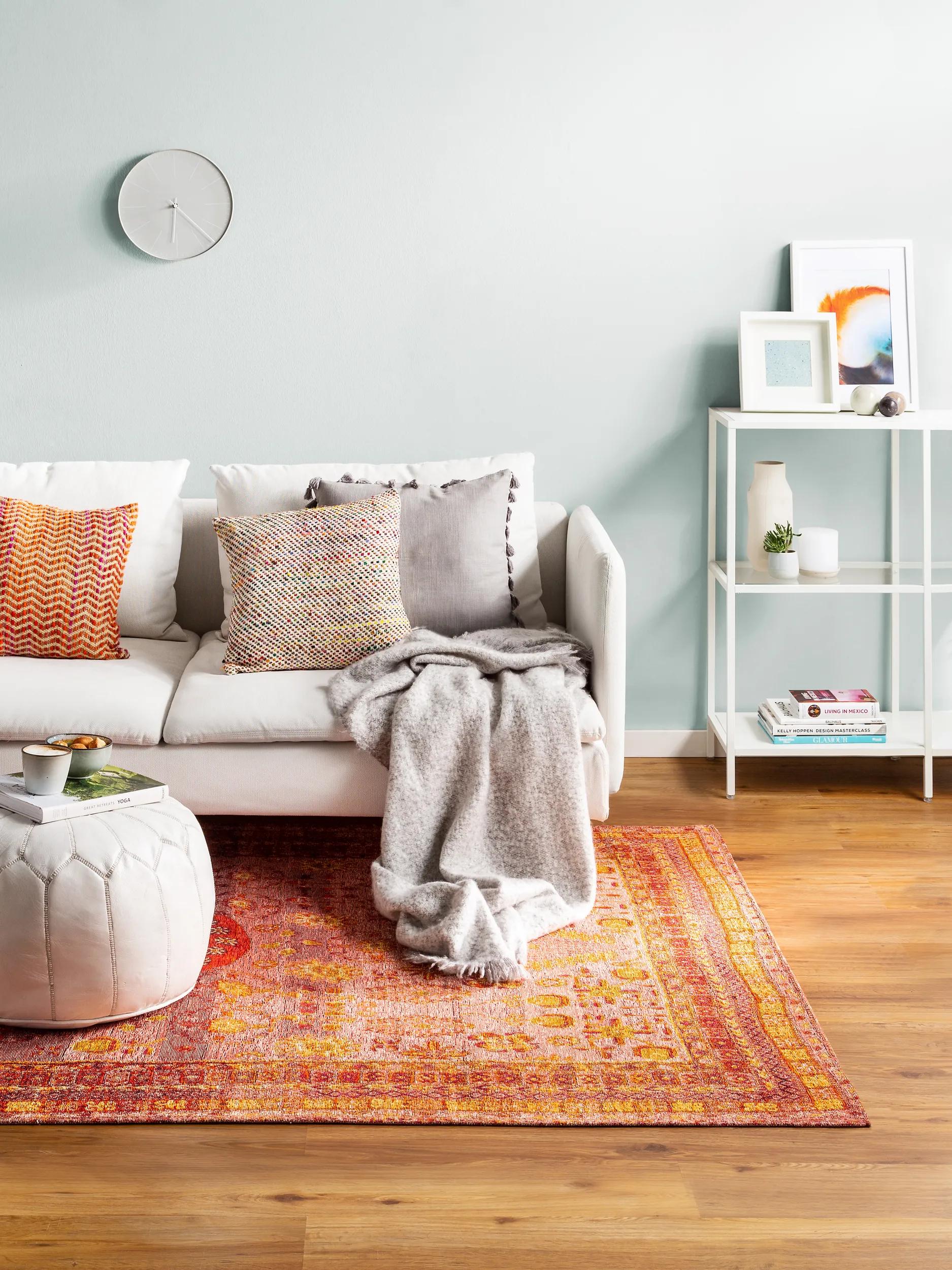 Flat Weave Rug Stay Red