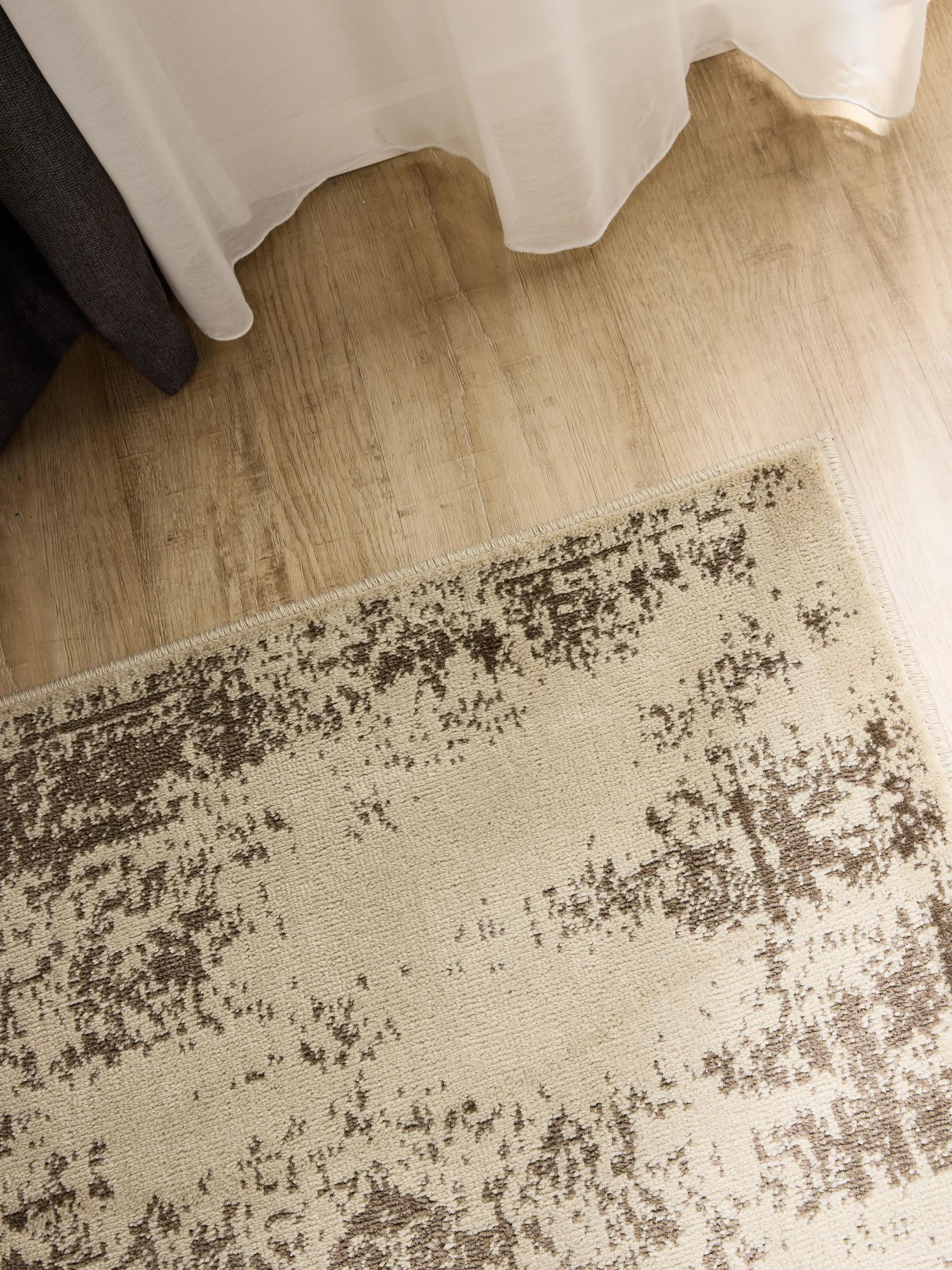 Alfombra Suki Crema/Marrón