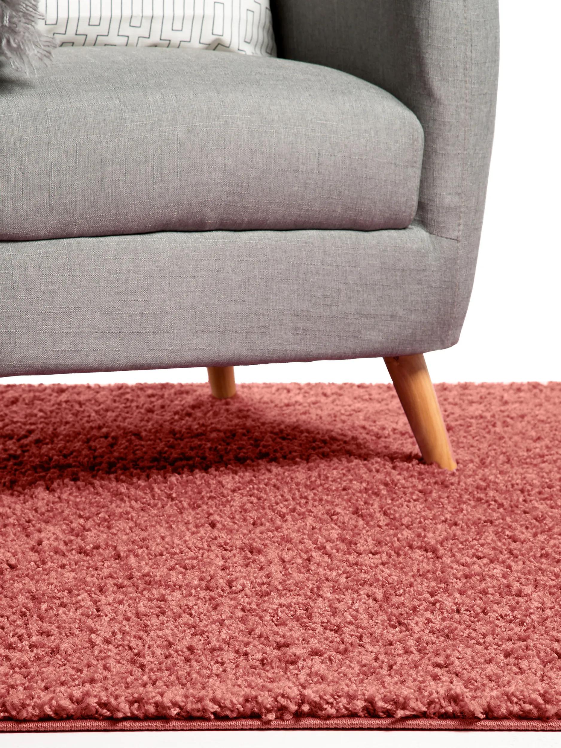 Shaggy rug Swirls Rose