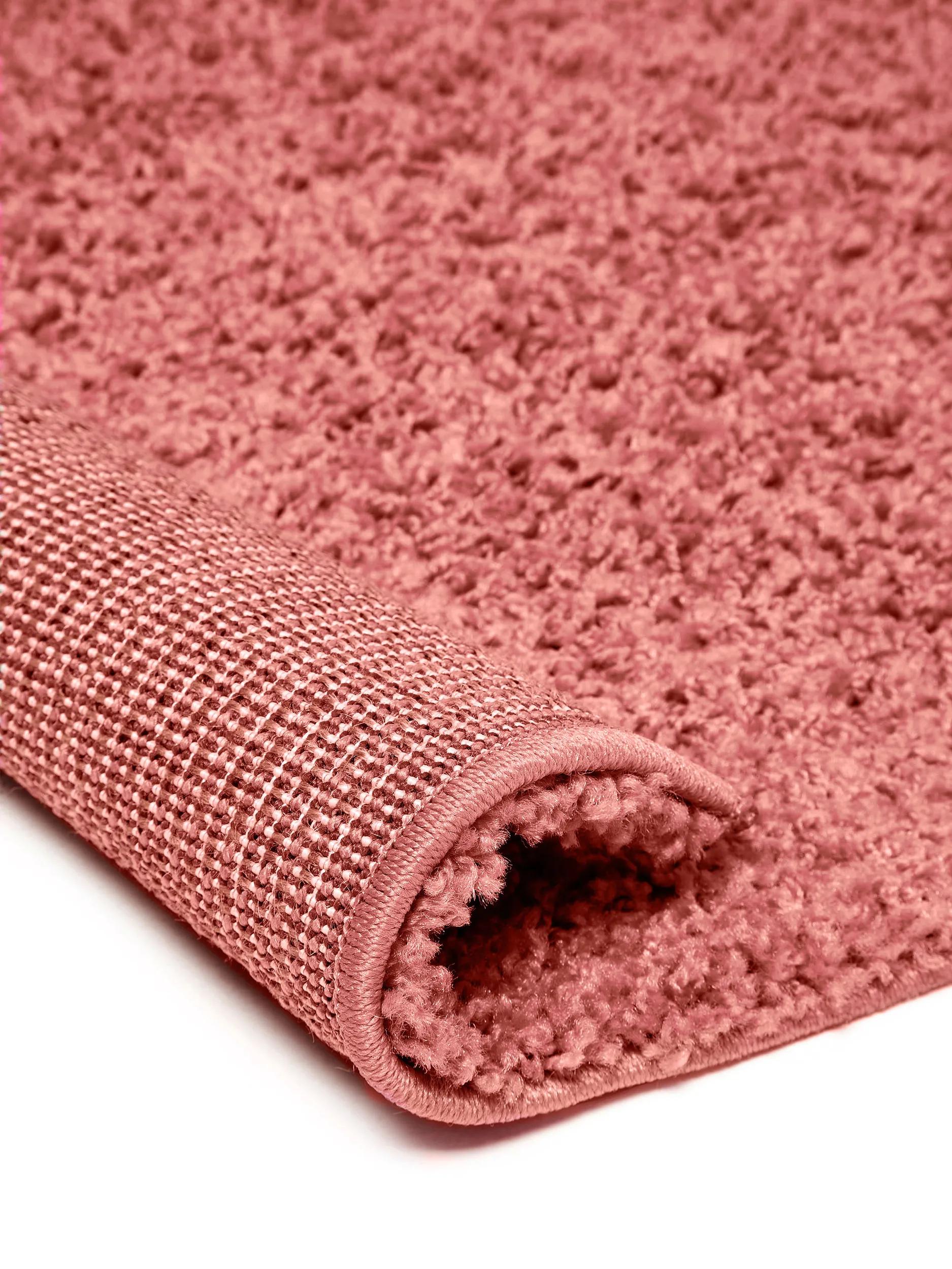 Shaggy rug Swirls Rose