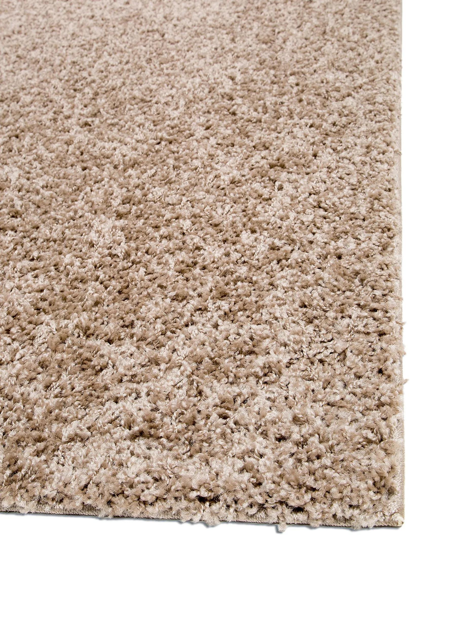 Shaggy rug Swirls Taupe