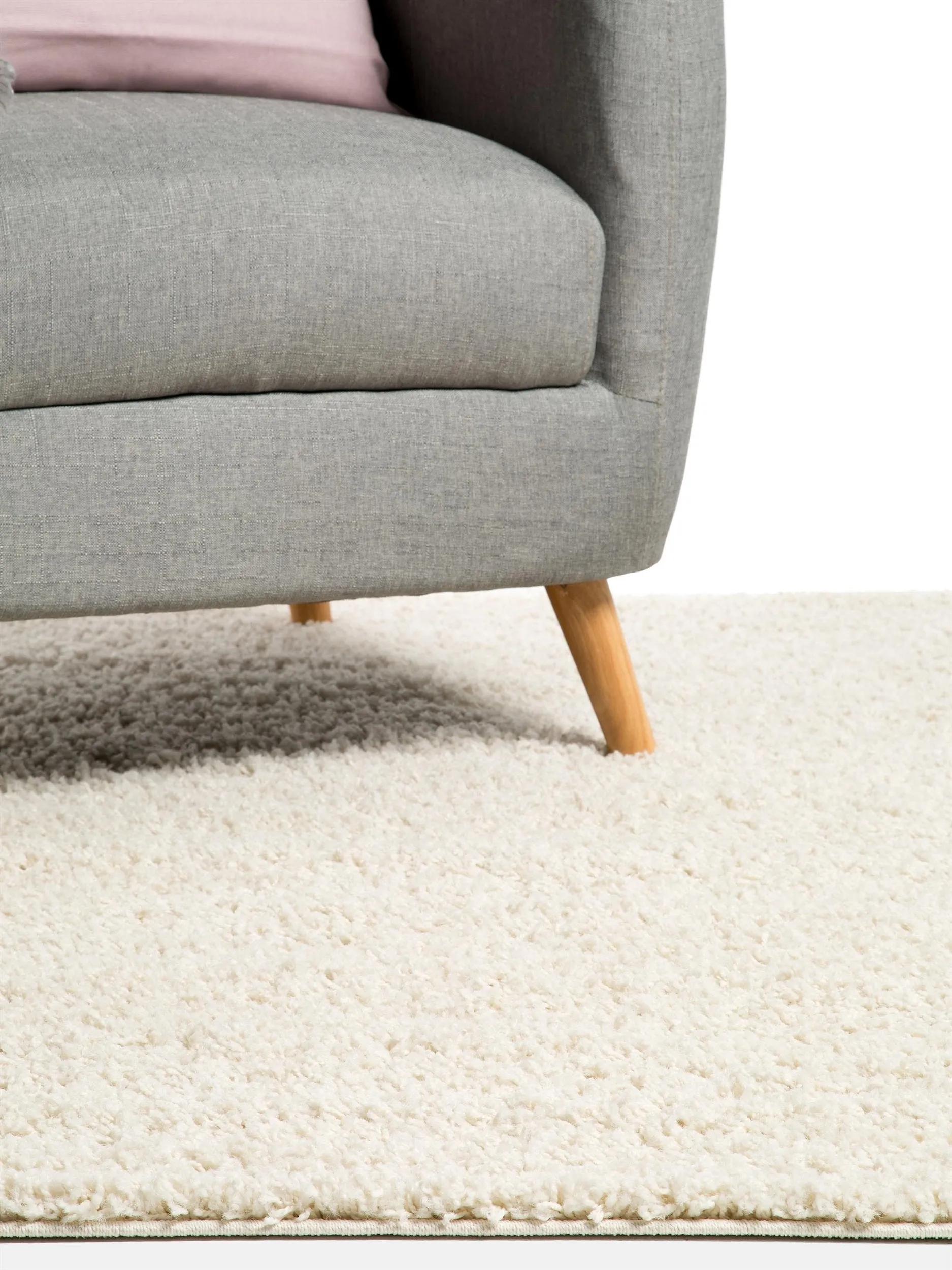 Shaggy rug Swirls Beige