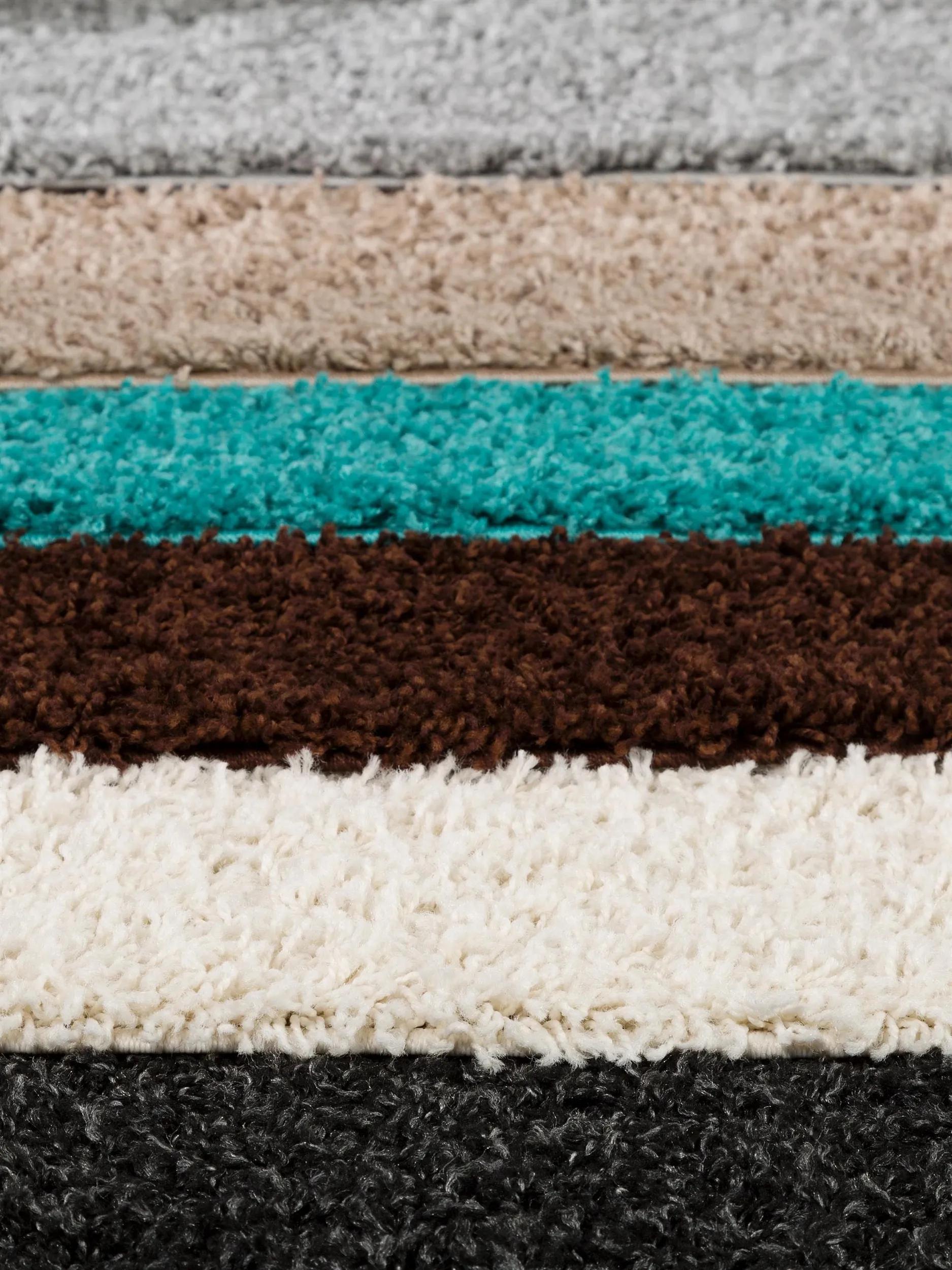 Shaggy rug Swirls Beige