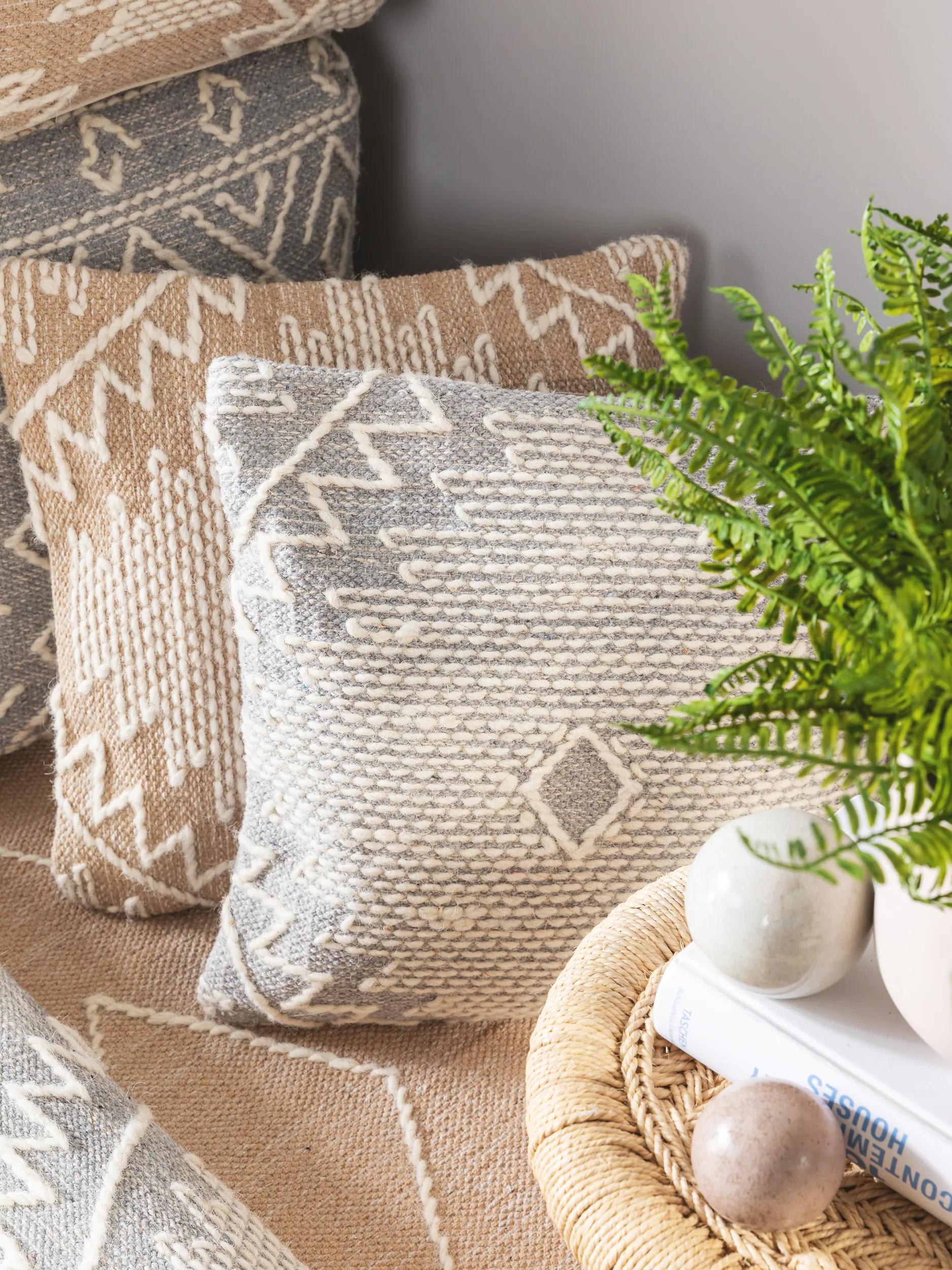 Housse de coussin Sydney Gris clair