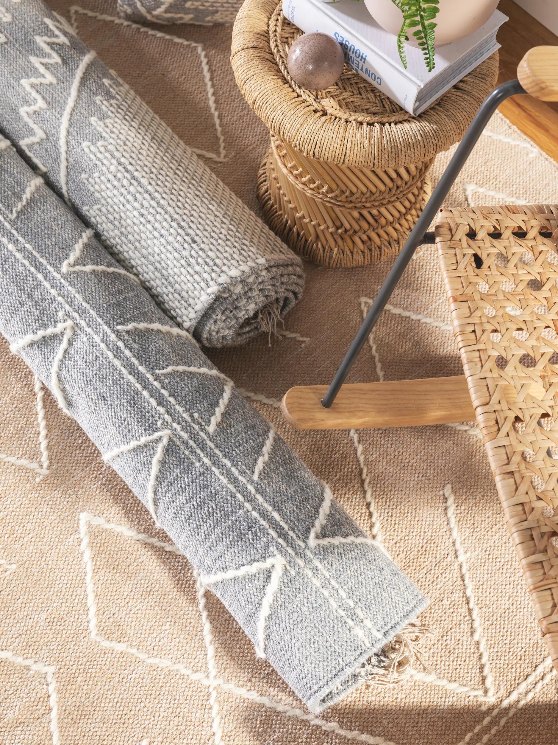 Cotton Rug Sydney Light Grey