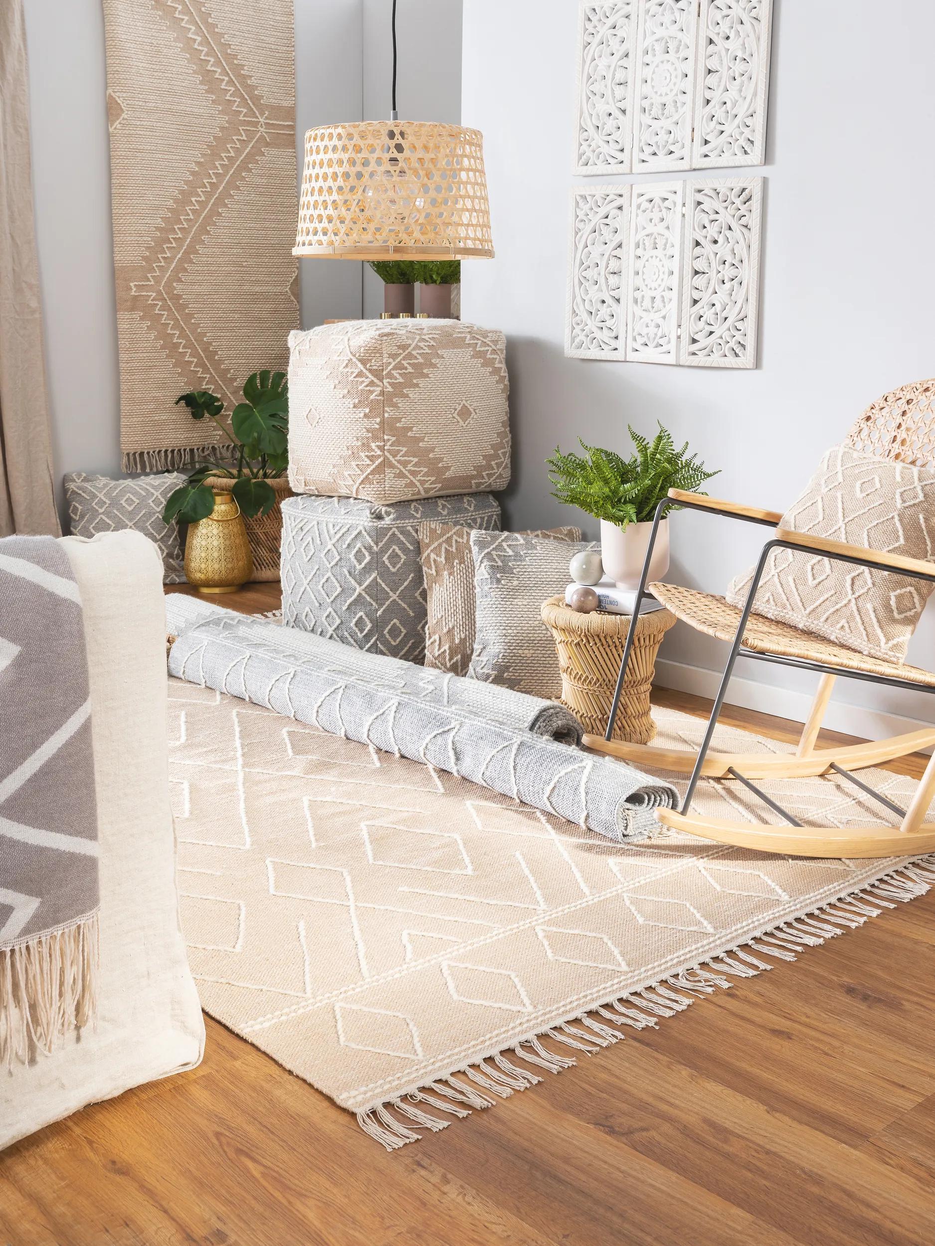 Cotton Rug Sydney Beige