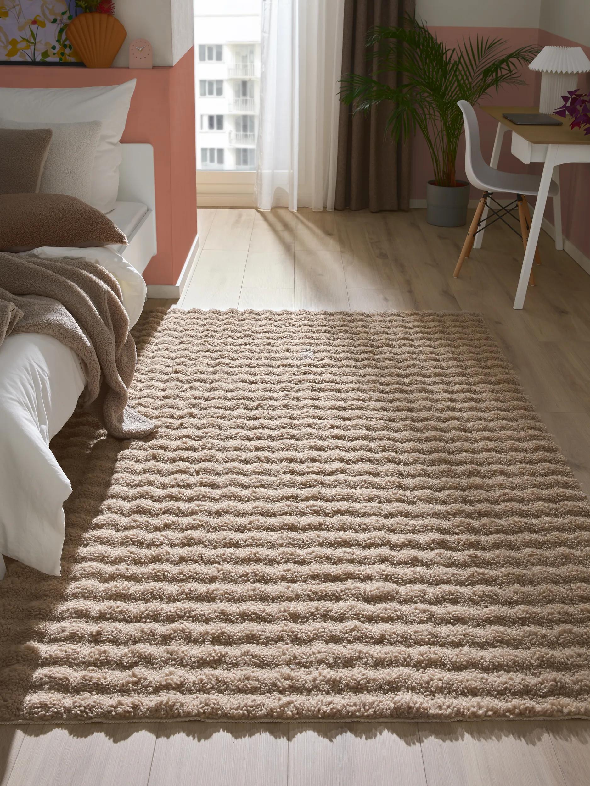 Washable Rug Ted Light Grey