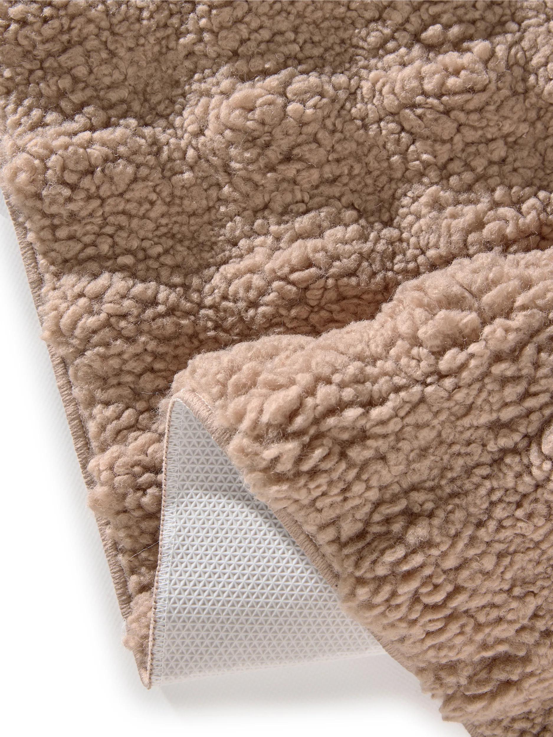 Washable Rug Ted Light Brown